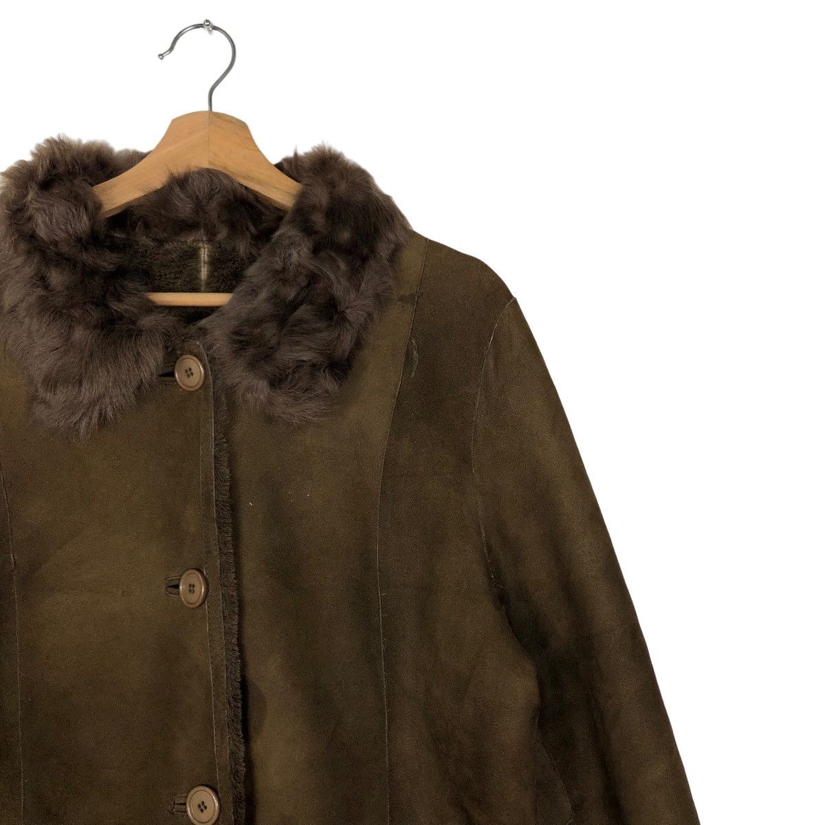 Japanese Brand 🔥90’s Vintage Leather Shearling Jacket Mink Fur Lining Size US M / EU 48-50 / 2 - 5 Thumbnail