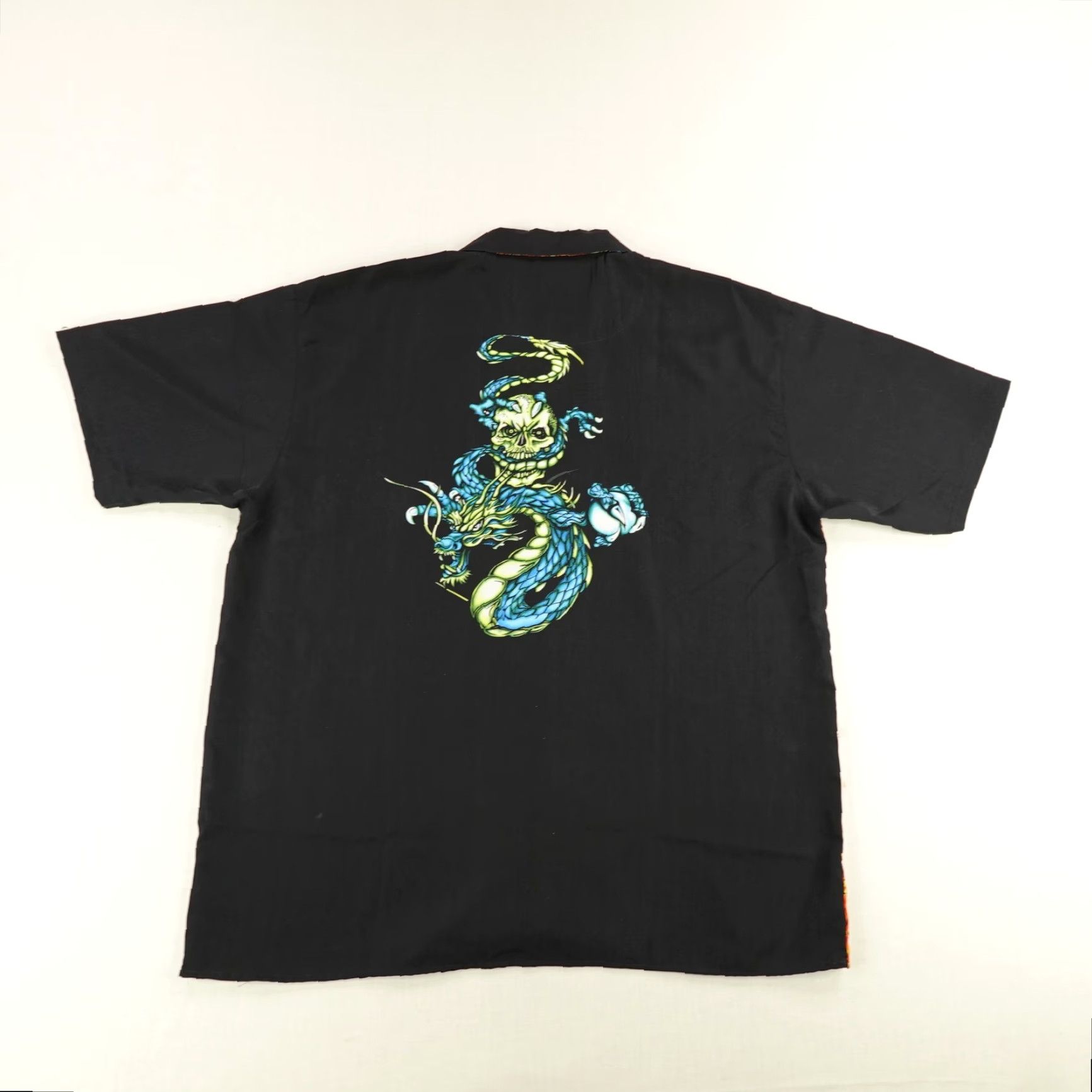 Vintage Vintage Urge ImPulse Shirt Mens Large Black Dragon Skulls Button Up Camp Y2K NEW Size US L / EU 52-54 / 3 - 5 Thumbnail