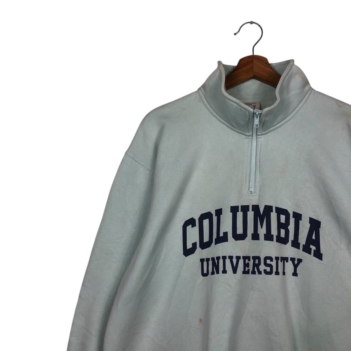 Japanese Brand 📌Vintage Half Zipper Sweater Columbia University X GU Japan Size US L / EU 52-54 / 3 - 8 Thumbnail