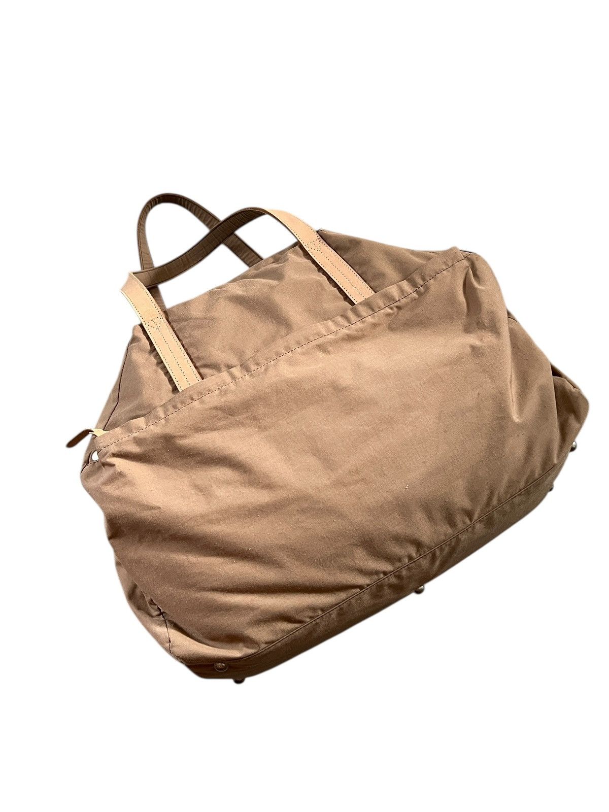 Yohji Yamamoto 2000s Y’SACCS Leather-Trim Boston Bag Size ONE SIZE - 11 Thumbnail