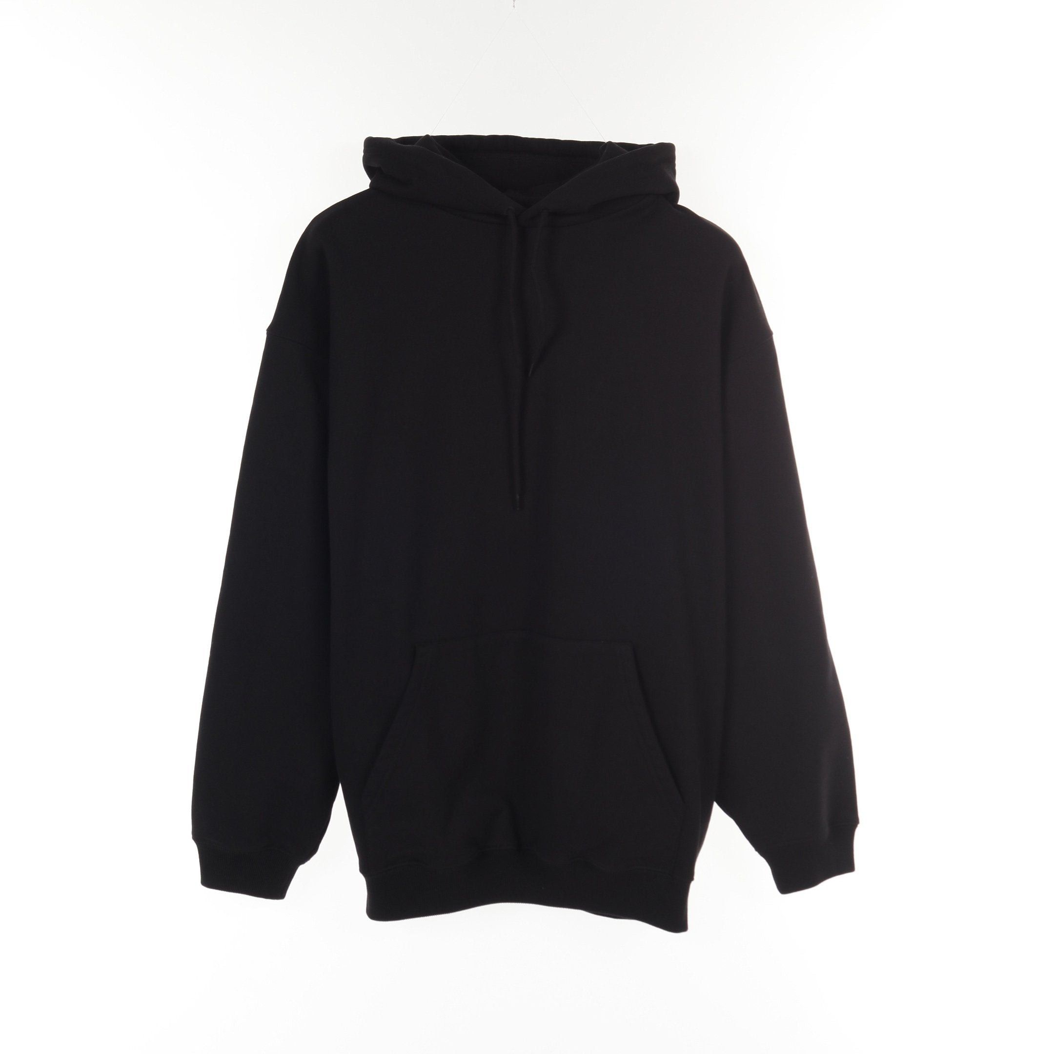 Balenciaga Balenciaga Back Logo Pullover Hoodie Cotton Black Size ONE SIZE - 1 Thumbnail