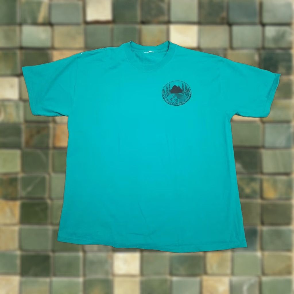 Hanes VINTAGE Forest Service Shirt Mens Large Green Crewneck 2009 Reunion Casual TEE Size US L / EU 52-54 / 3 - 1 Thumbnail