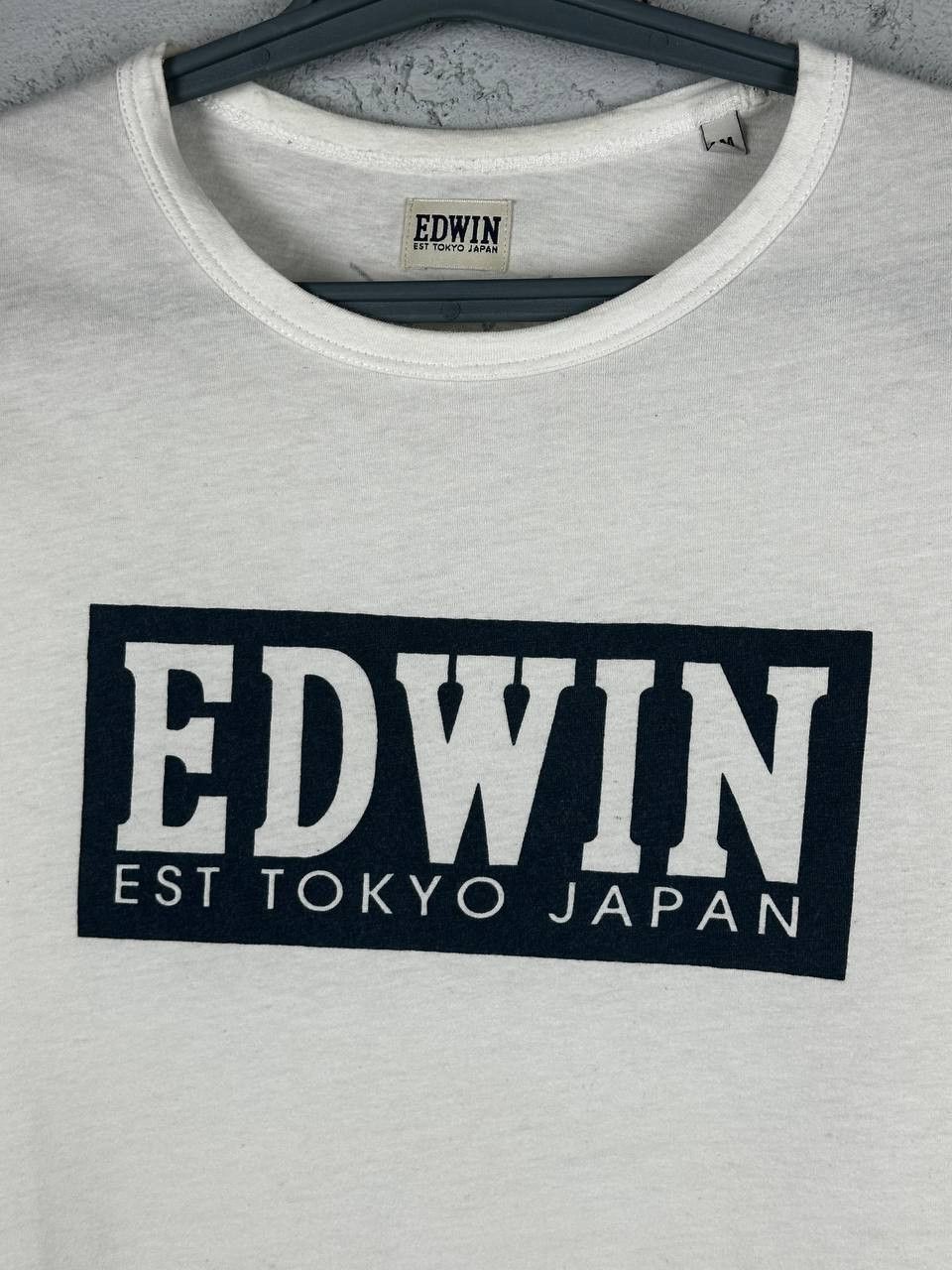 Edwin × Japanese Brand × Vintage Vintage T-Shirt Edwin Japanese Brand Big Print Y2K Size US M / EU 48-50 / 2 - 4 Thumbnail