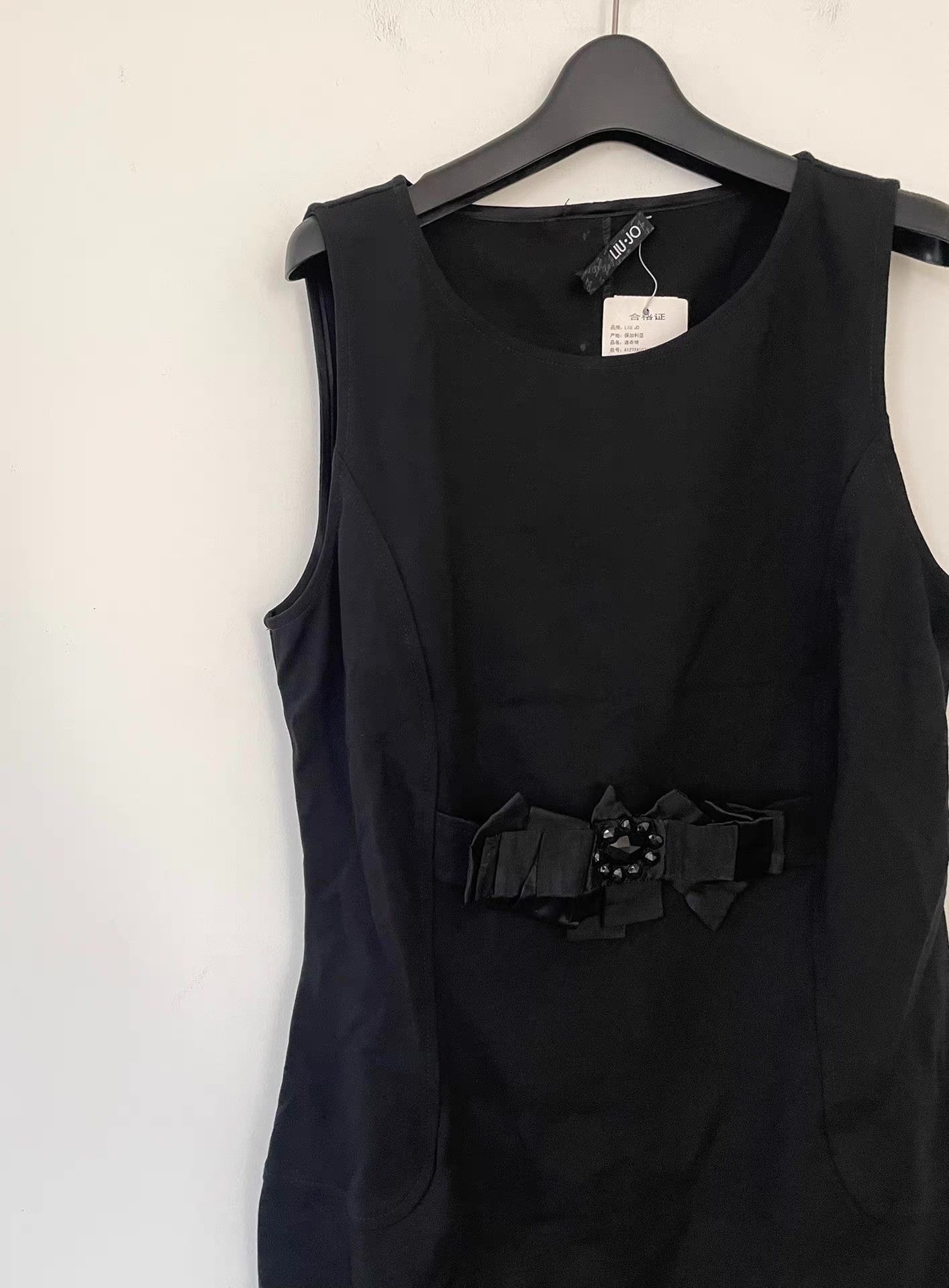 Liu Jo Liu Jo Women's Bow-Decorated Little Black Dress Ｑ21 Size L / US 10 / IT 46 - 4 Thumbnail