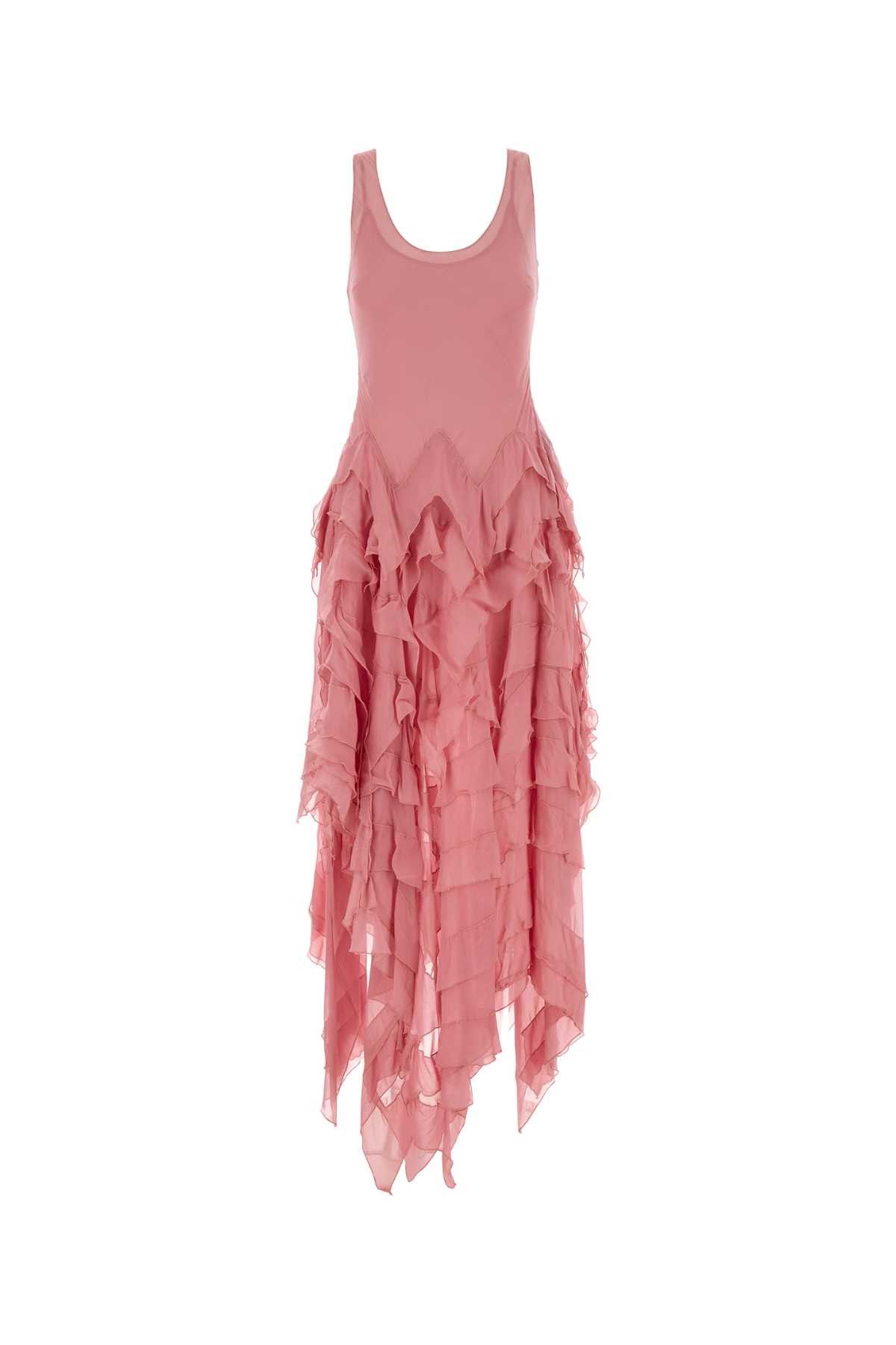 Blumarine Pink Georgette Dress Size S / US 4 / IT 40 - 1 Thumbnail