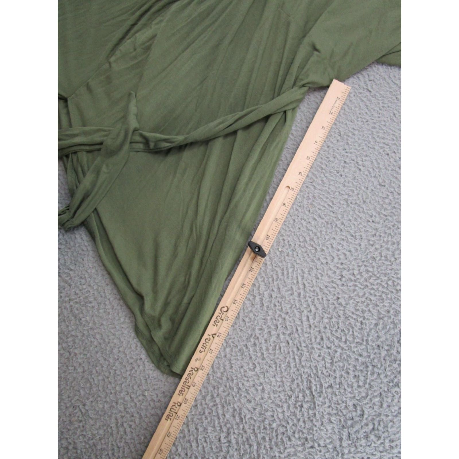 Vintage Maurices Dress Sleeveless Olive Green Stretch Midi Size Medium NEW Size M / US 6-8 / IT 42-44 - 7 Thumbnail