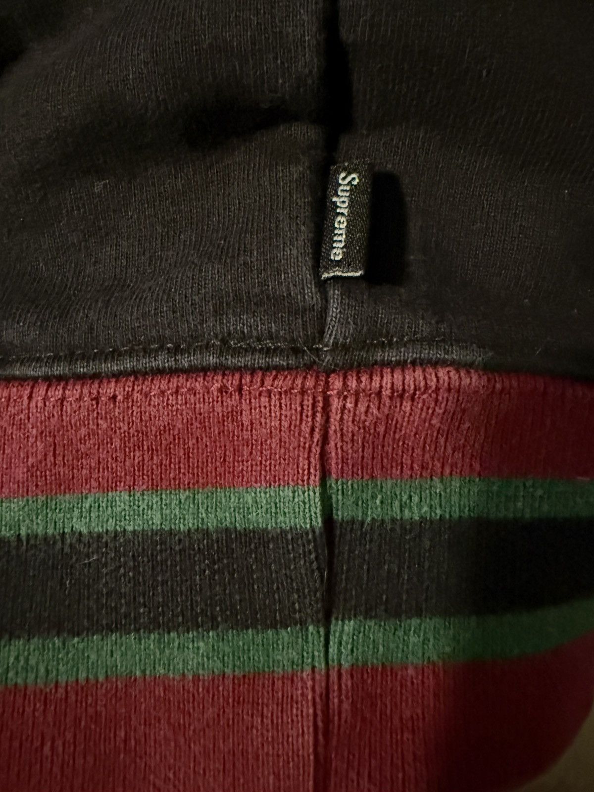 Supreme StockX Verified: SUPREME Striped Ribbed Hooded Sweatshirt Size US S / EU 44-46 / 1 - 5 Thumbnail