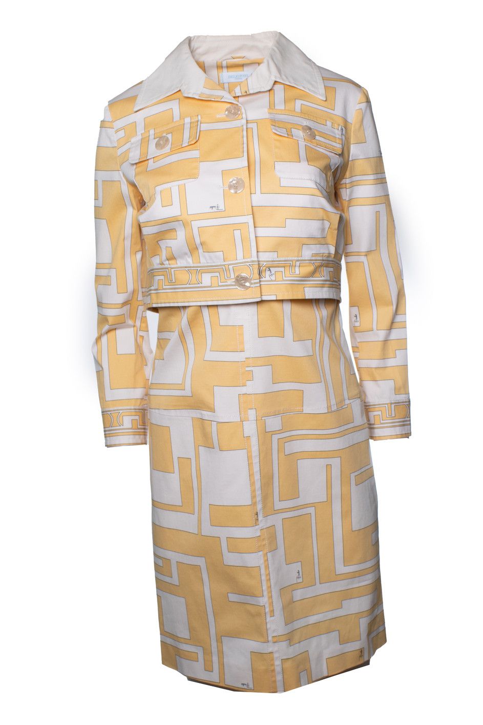Emilio Pucci Emilio Pucci, Twin set in peach and white Size XS / US 0-2 / IT 36-38 - 2 Thumbnail