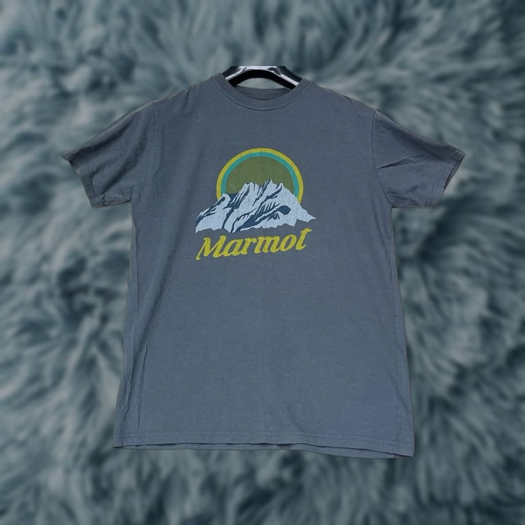 Marmot Marmot Mountain-Graphic T-Shirt Gray Men's Medium Cotton Logo Outdoors Nature Backpacking Shirts Size US M / EU 48-50 / 2 - 1 Thumbnail