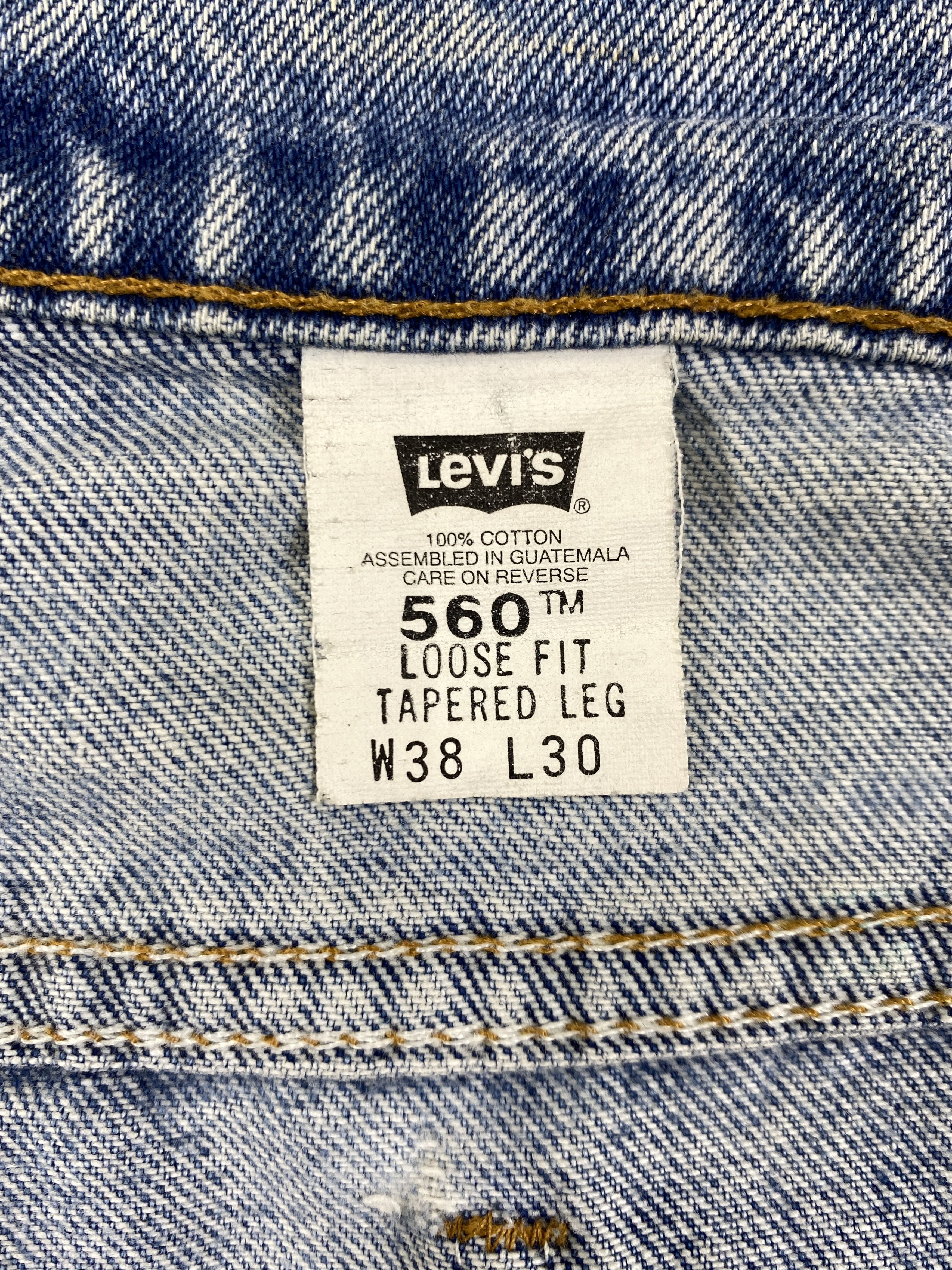 Levi's Light Blue Wash Vintage Levi's 560 38x30.5 Denim -JN1950 Size US 38 / EU 54 - 9 Thumbnail