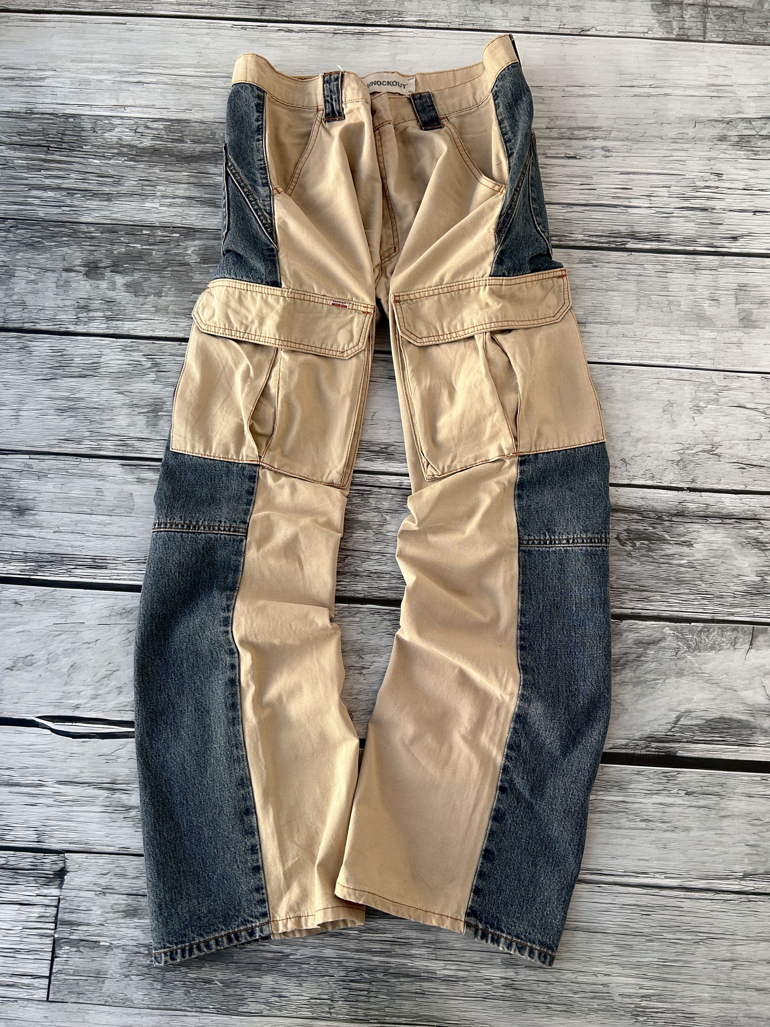 Vintage Vintage Double Side Balenciaga Style Cargo Pants 90s Size US 34 / EU 50 - 2 Thumbnail