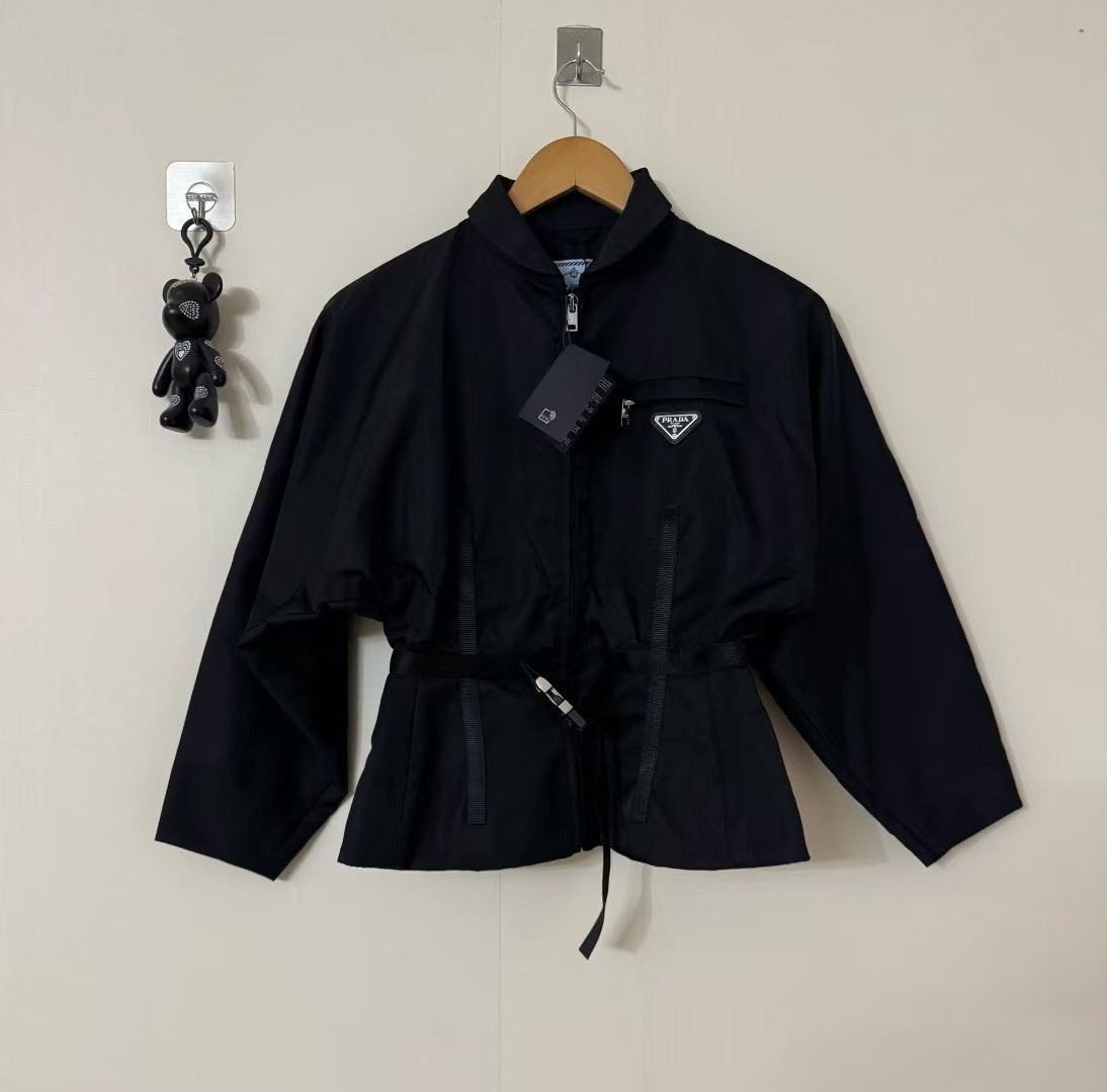 Prada Prada Triangle Logo Belted Nylon Jacket Size S / US 4 / IT 40 - 1 Thumbnail