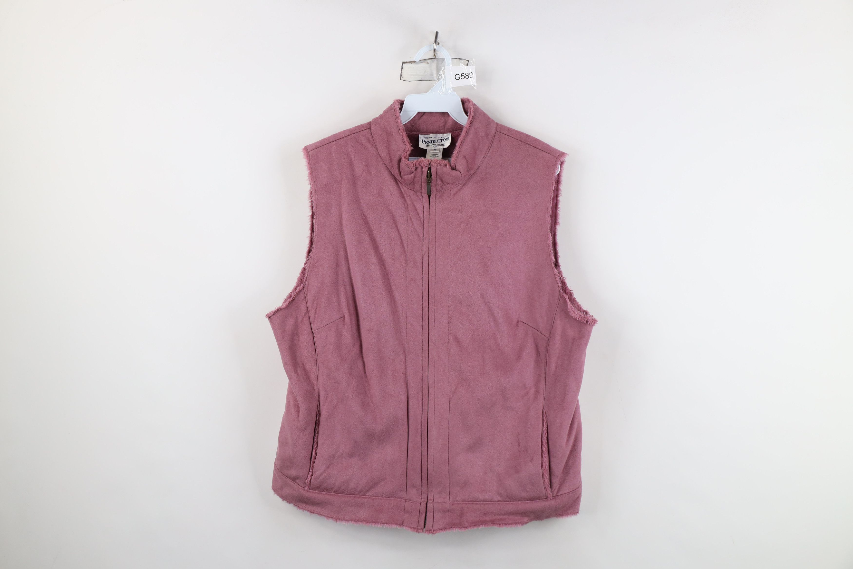 Pendleton Vintage 90s Pendleton Fleece Lined Microfiber Vest Jacket Size XL / US 12-14 / IT 48-50 - 1 Thumbnail