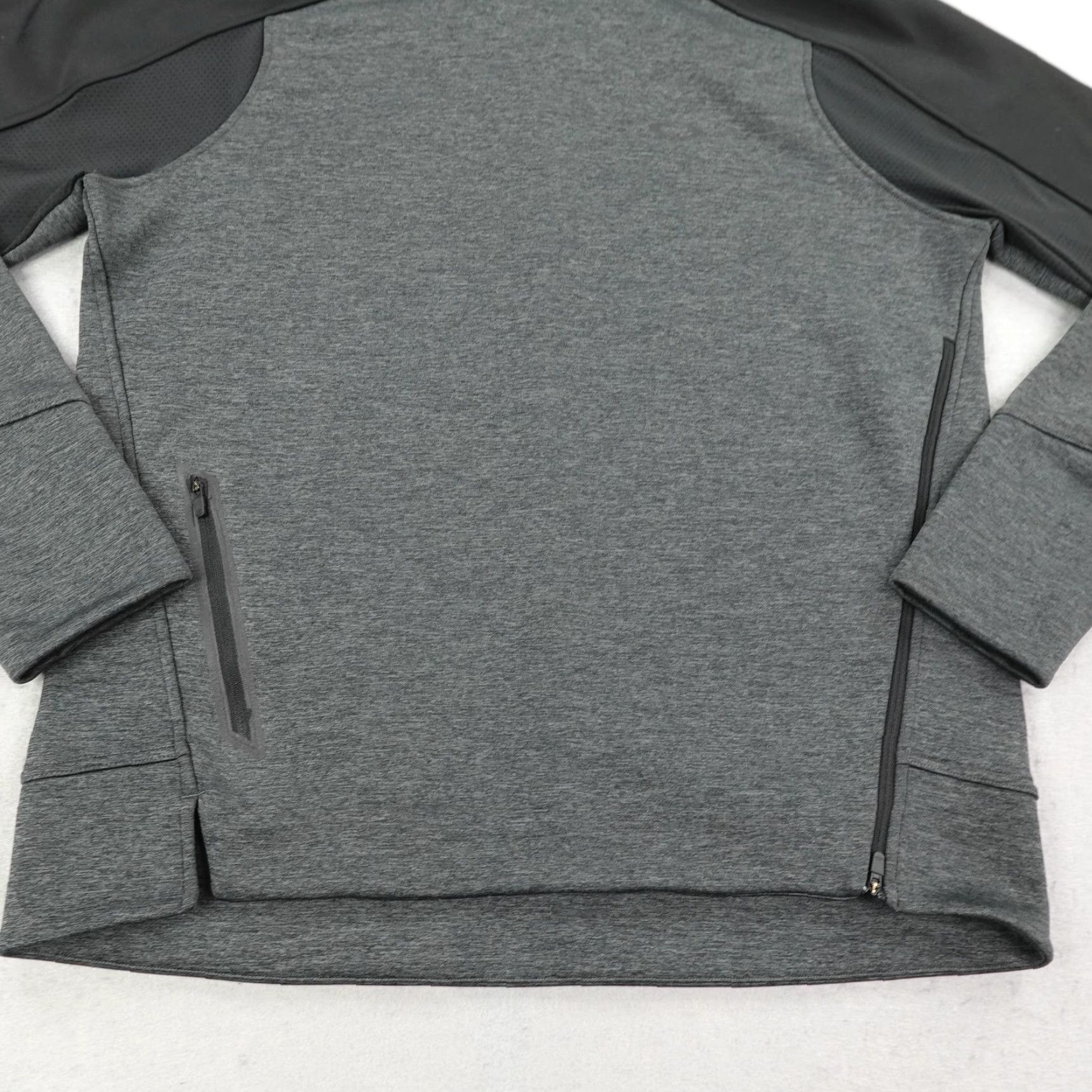 Oakley VINTAGE Oakley Hoodie Mens Large Gray Black Pullover Zip Pockets Logo Knit Sweatshirt Outdoor Athletic Mens Size US L / EU 52-54 / 3 - 3 Thumbnail