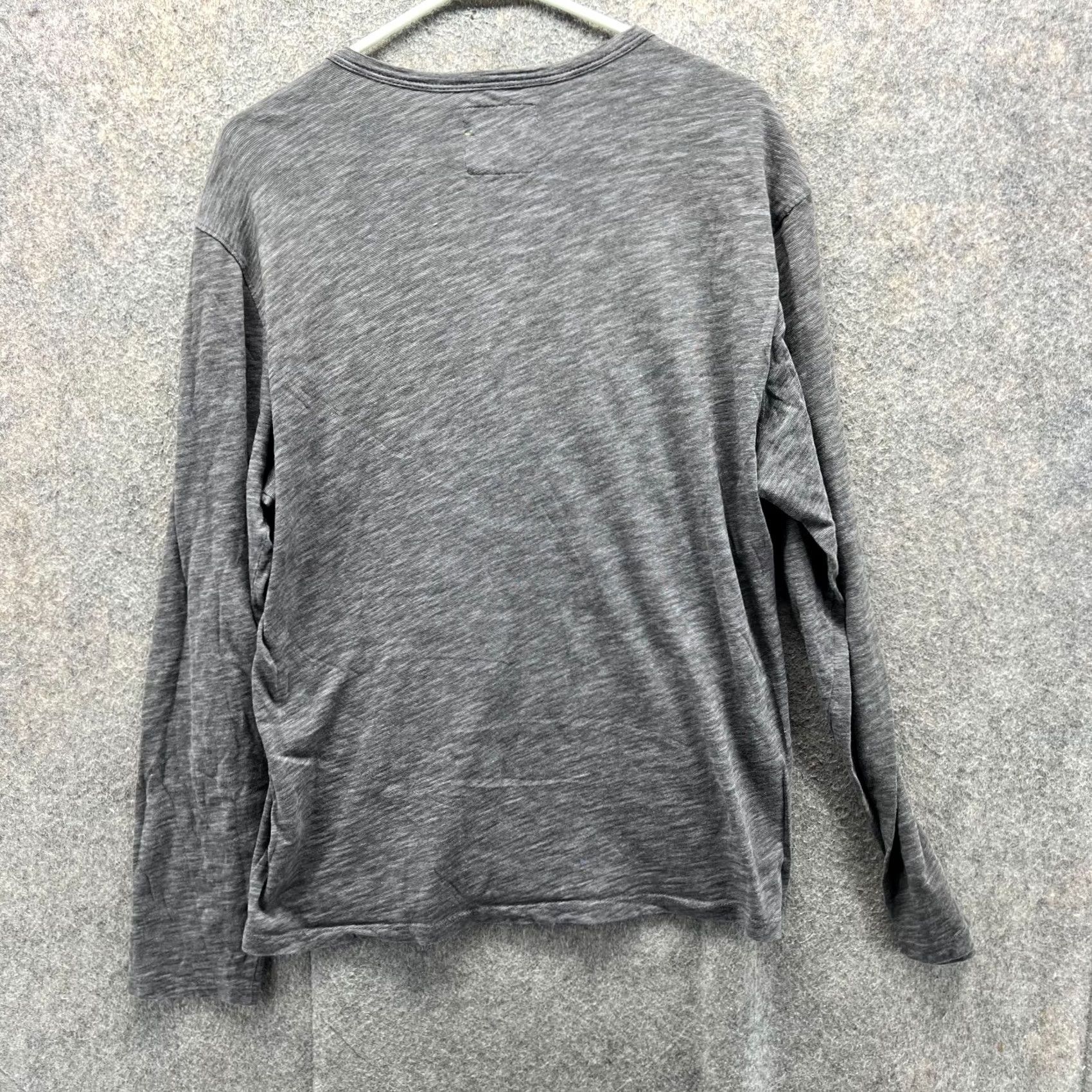 Bonobos Bonobos Shirt Men Medium Heather Gray Henley Fleece Cotton Logo Pullover Shirt Sweatshirt Size US M / EU 48-50 / 2 - 3 Thumbnail