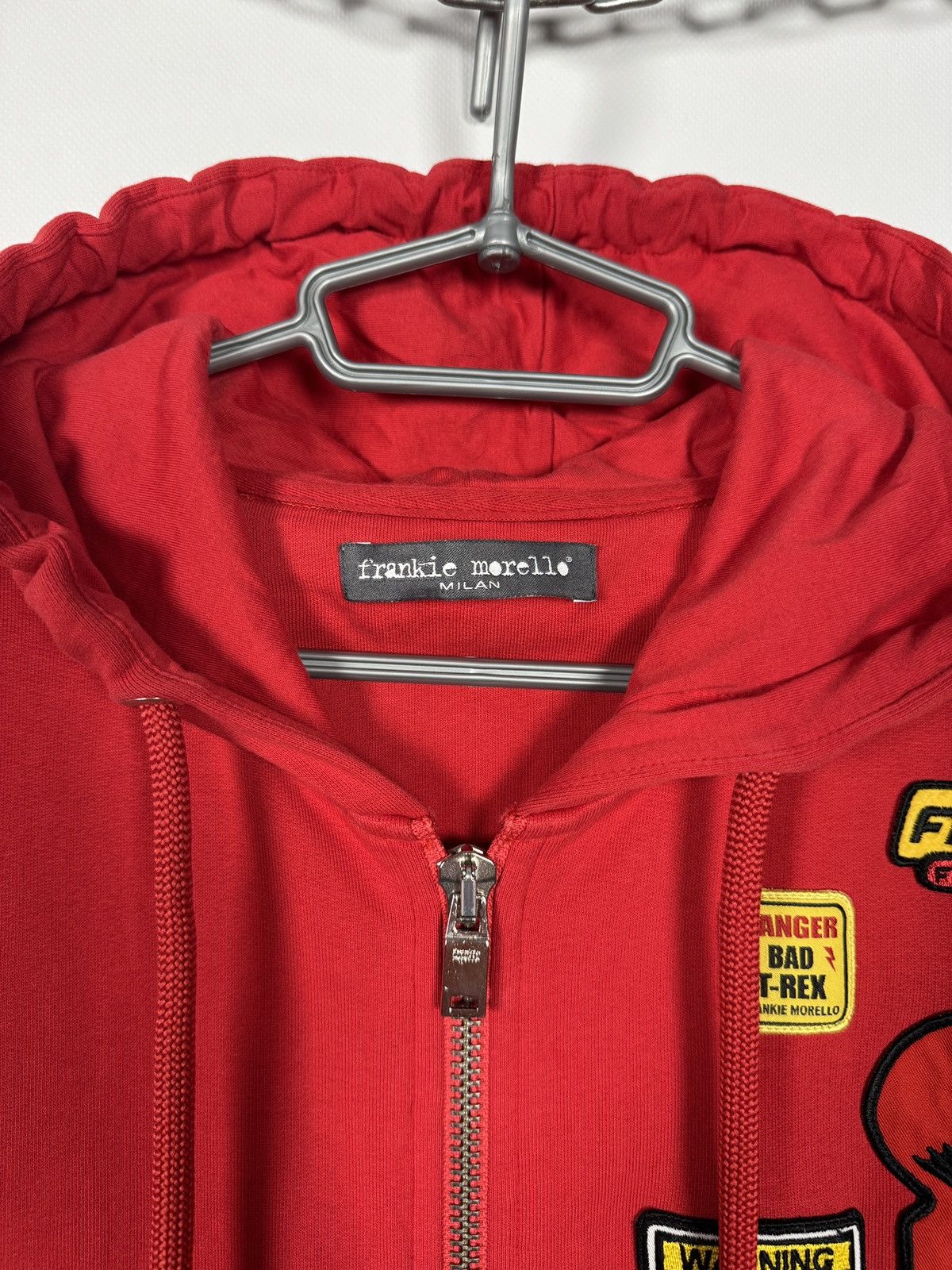 Frankie Morello Frankie Morello Milan Zip Hoodie Patch Graphic Italy Size L Size US L / EU 52-54 / 3 - 8 Thumbnail