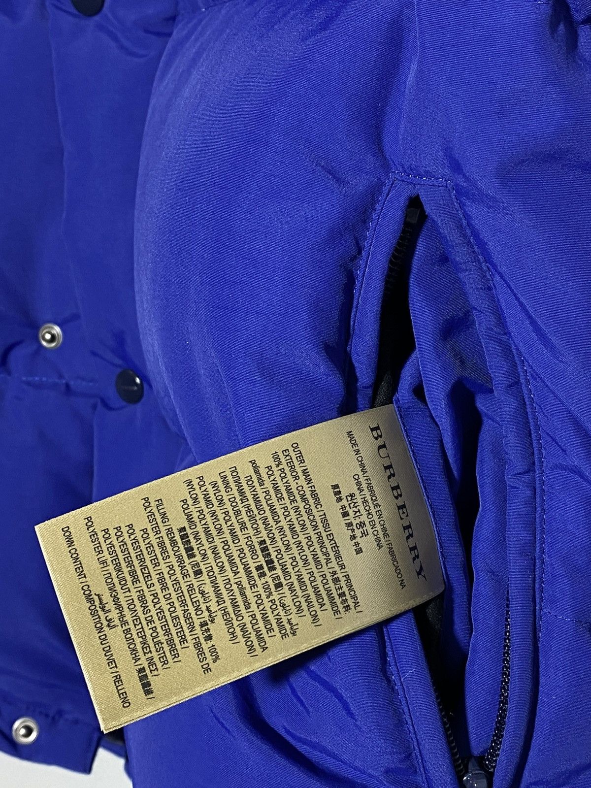 Burberry Burberry Detachable Sleeve Down Filled Jacket Royal Blue Size US M / EU 48-50 / 2 - 20 Thumbnail