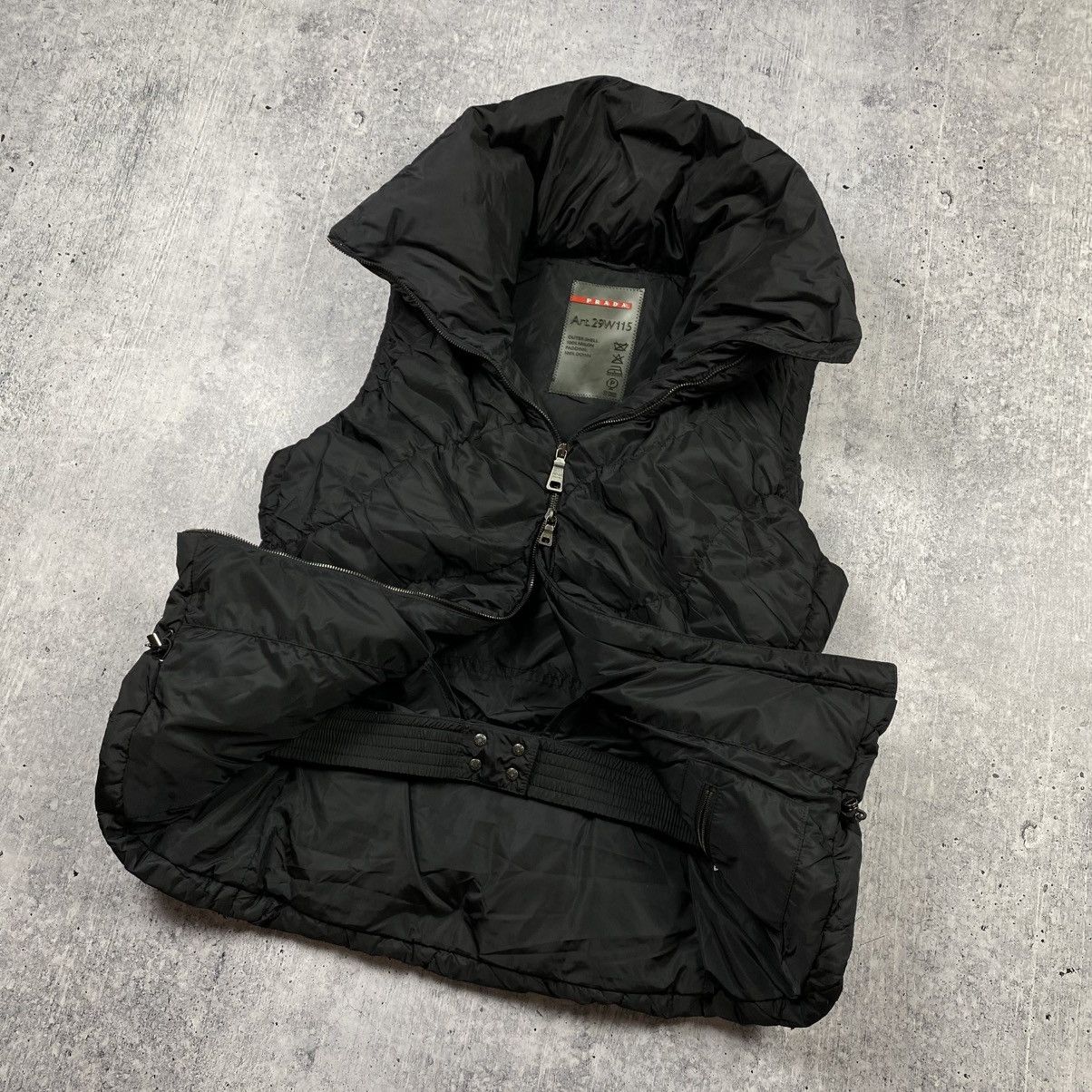 Prada ❗️RARE❗️Prada Nylon Down Vest Luxury Style Black Women Size 46 Size L / US 10 / IT 46 - 2 Thumbnail