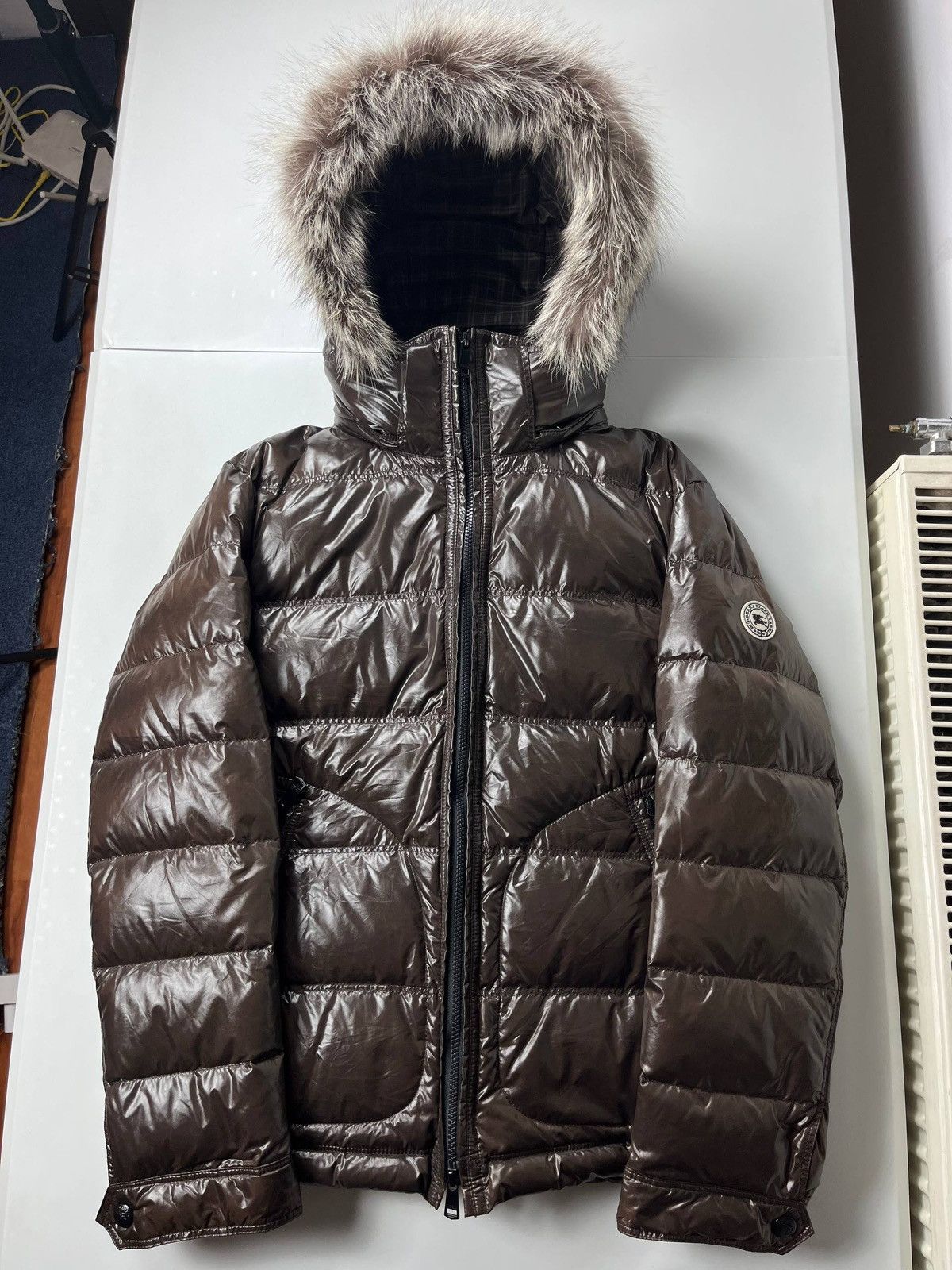 Burberry 00’ Japanese Burberry fur puffer jacket Size US L / EU 52-54 / 3 - 2 Thumbnail