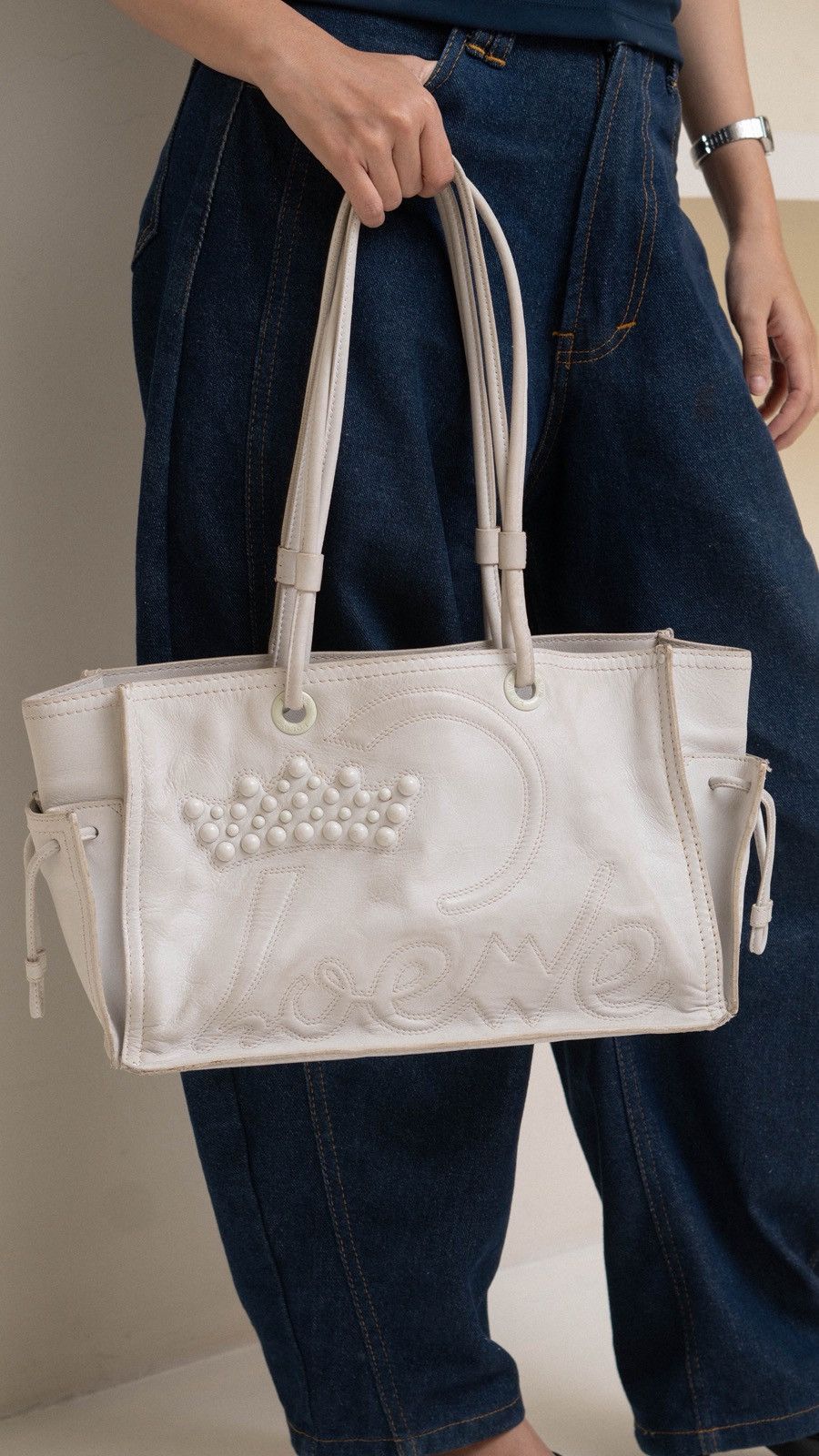 Loewe Loewe crown leather tote bag Size ONE SIZE - 1 Thumbnail
