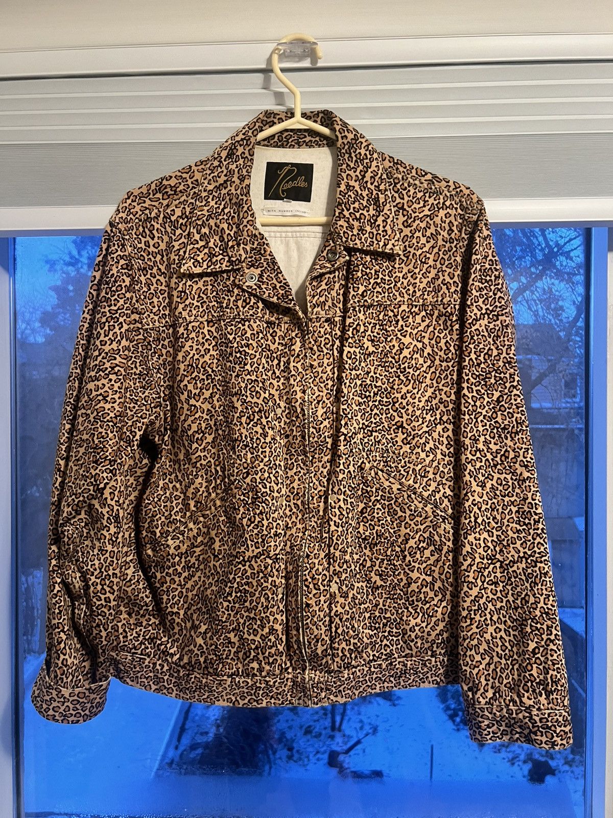 Number (N)ine Number (N)ine x Needles Cheetah Print Denim Jacket Size US M / EU 48-50 / 2 - 1 Thumbnail