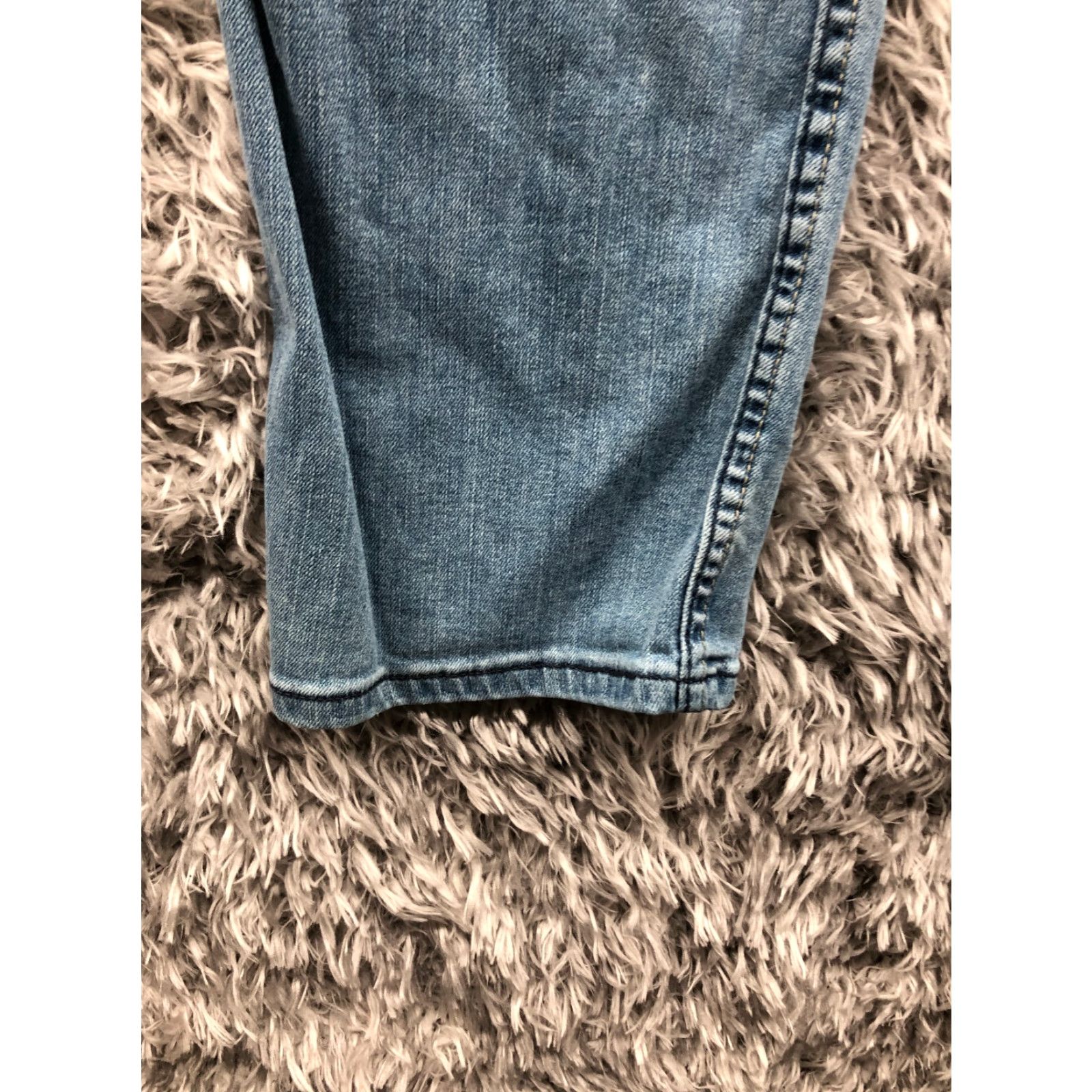 Lee Lee Jeans 36x29 Mens Mid Rise Straight Leg Dark Wash Blue Denim Jeans Belt Loops 5-Pocket Regular Fit Size US 36 / EU 52 - 7 Thumbnail
