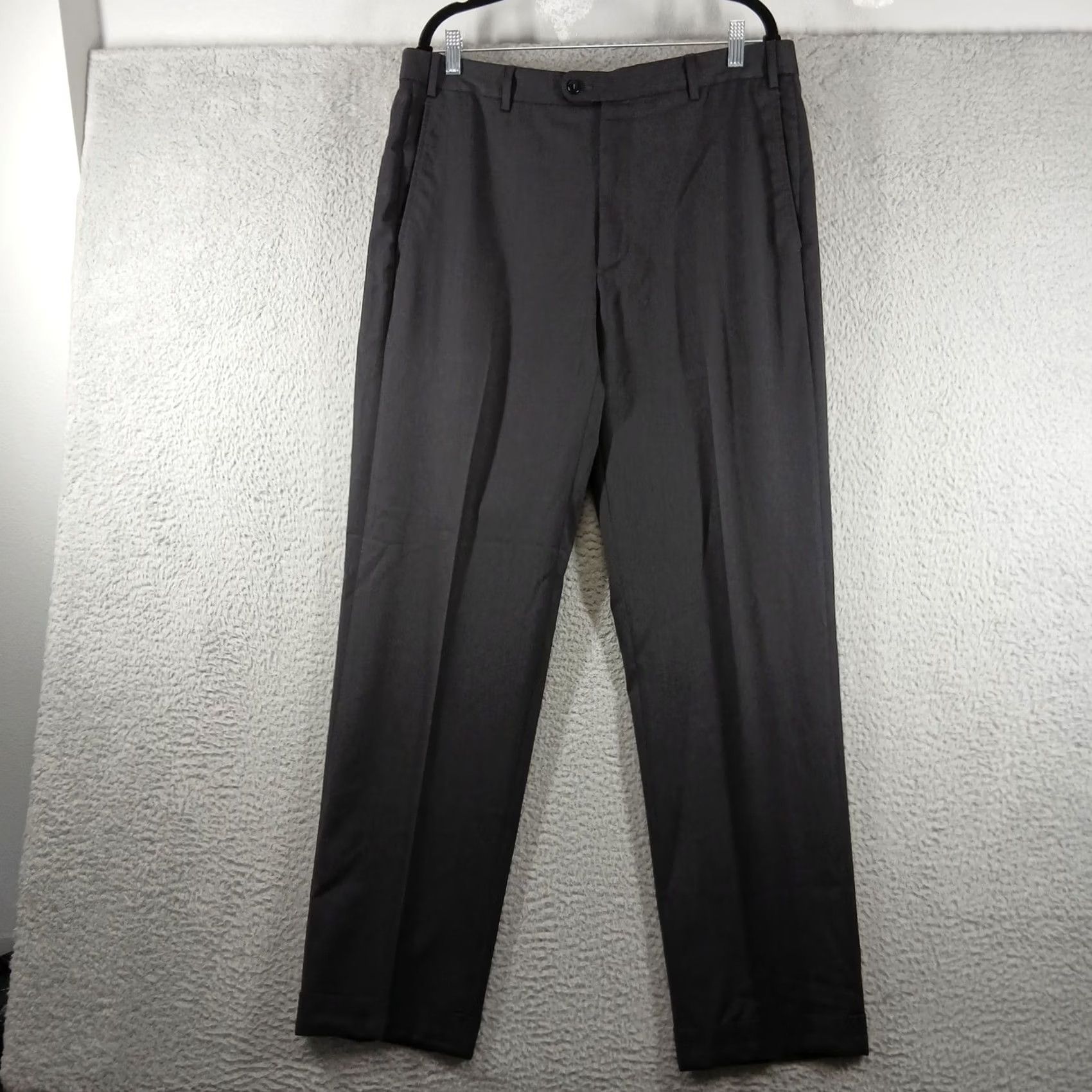Zanella Zanella Pants Saks Fifth Avenue 100% Virgin Wool Made in Italy Size 36 Gray Solid Dress Pants Mens Wool Wedding 36 Regular Straight Todd Size US 36 / EU 52 - 2 Thumbnail
