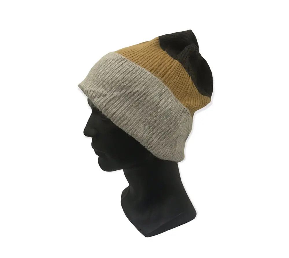 Japanese Brand × Vintage Japanese Brand Stripe Design Beanie Hat Size ONE SIZE - 1 Thumbnail