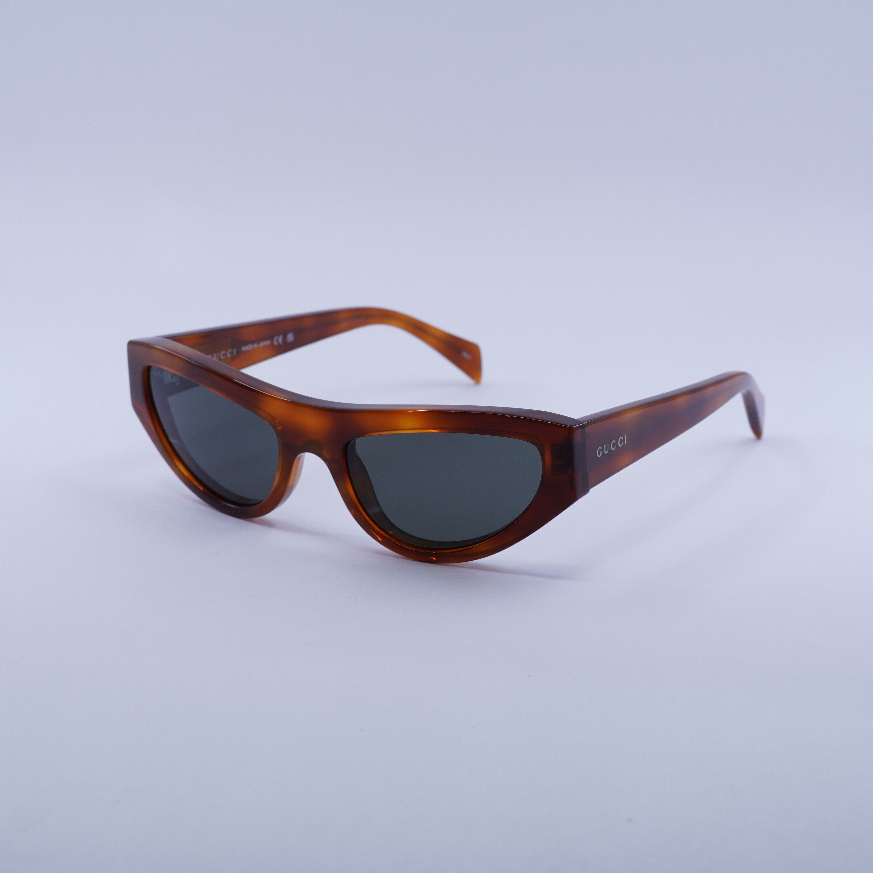 Gucci Gucci GG1919S 004 Sunglasses Havana Cat Eye Frame Size ONE SIZE - 1 Thumbnail