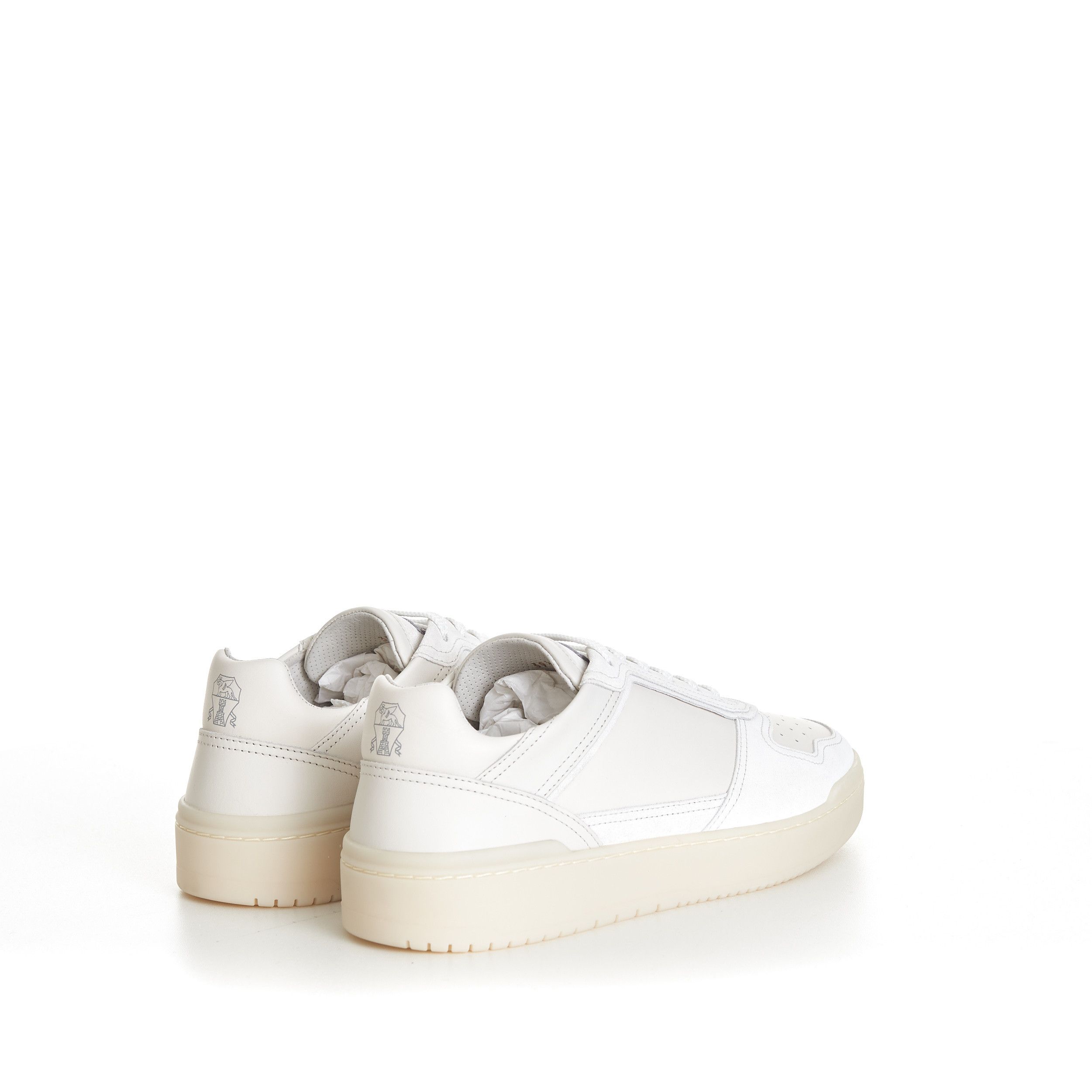 Brunello Cucinelli Semi-Polished Calfskin And Washed Suede Basket Sneakers Size US 6 / EU 39 - 7 Thumbnail