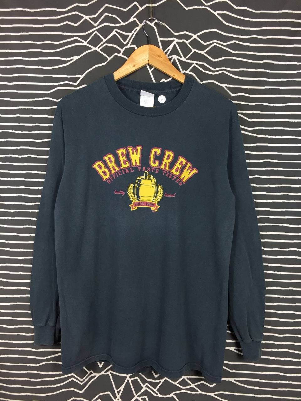 Vintage Vtg Y2K Brew Crew Official Taste Tester Longsleeve Tee Size US M / EU 48-50 / 2 - 2 Thumbnail