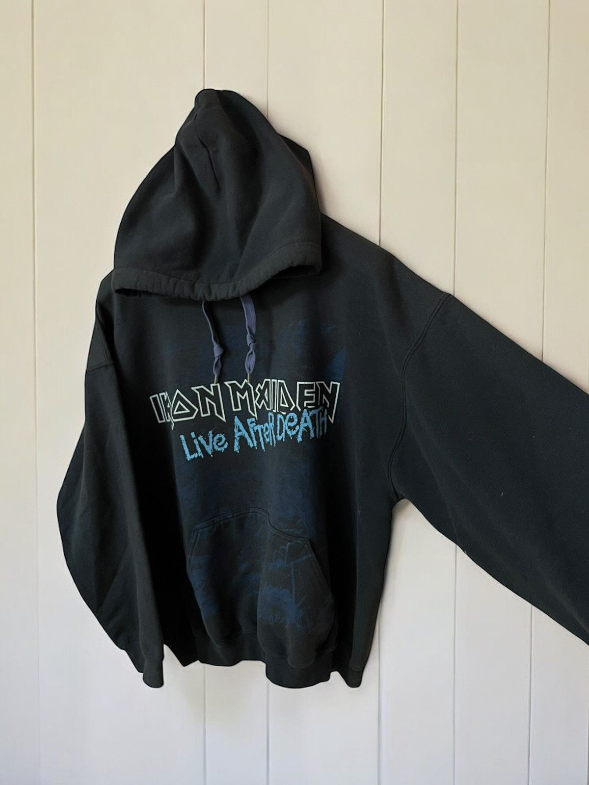 Band Tees × Iron Maiden × Vintage OFFER! IRON MAIDEN 2003 LIVE AFTER DEATH ALBUM HOODIE HOODED Size US M / EU 48-50 / 2 - 4 Thumbnail