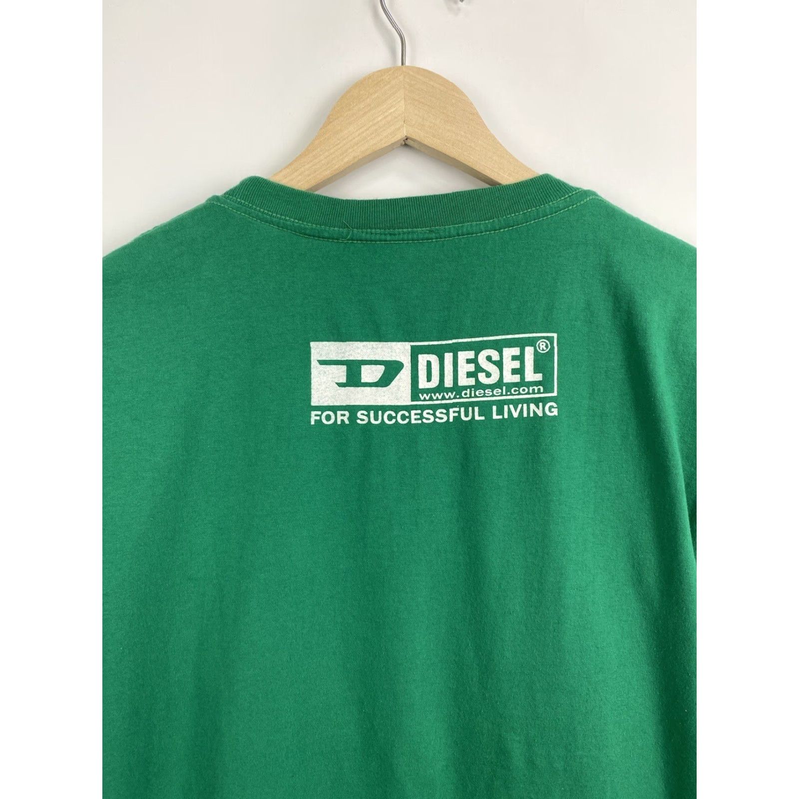 Diesel VINTAGE Diesel Big logo T-Shirt Mens XXL Green 90s Y2K Retro Logo Shirt Size US XXL / EU 58 / 5 - 7 Thumbnail