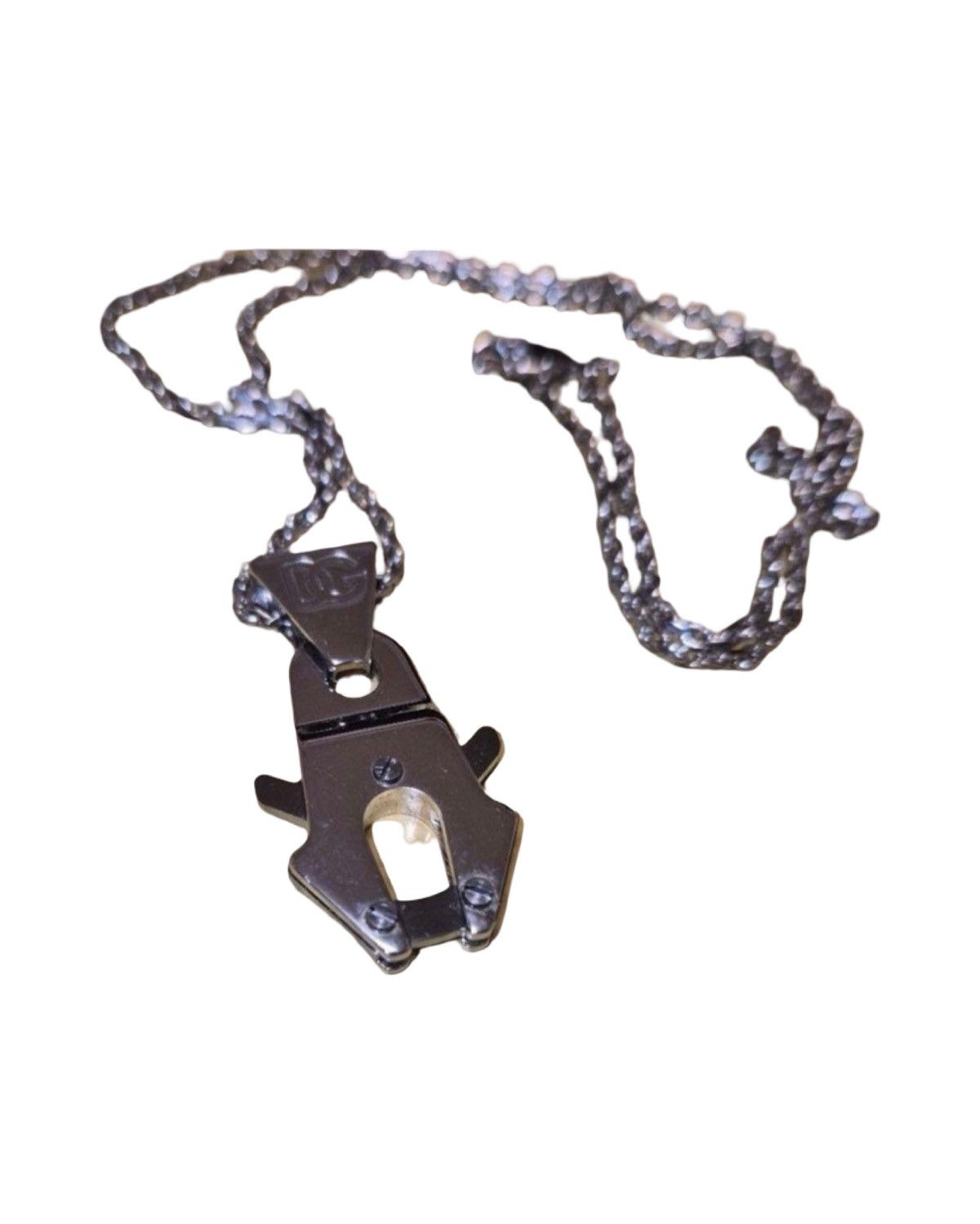Dolce & Gabbana Silver Plated Clasp Necklace Size ONE SIZE - 2 Thumbnail
