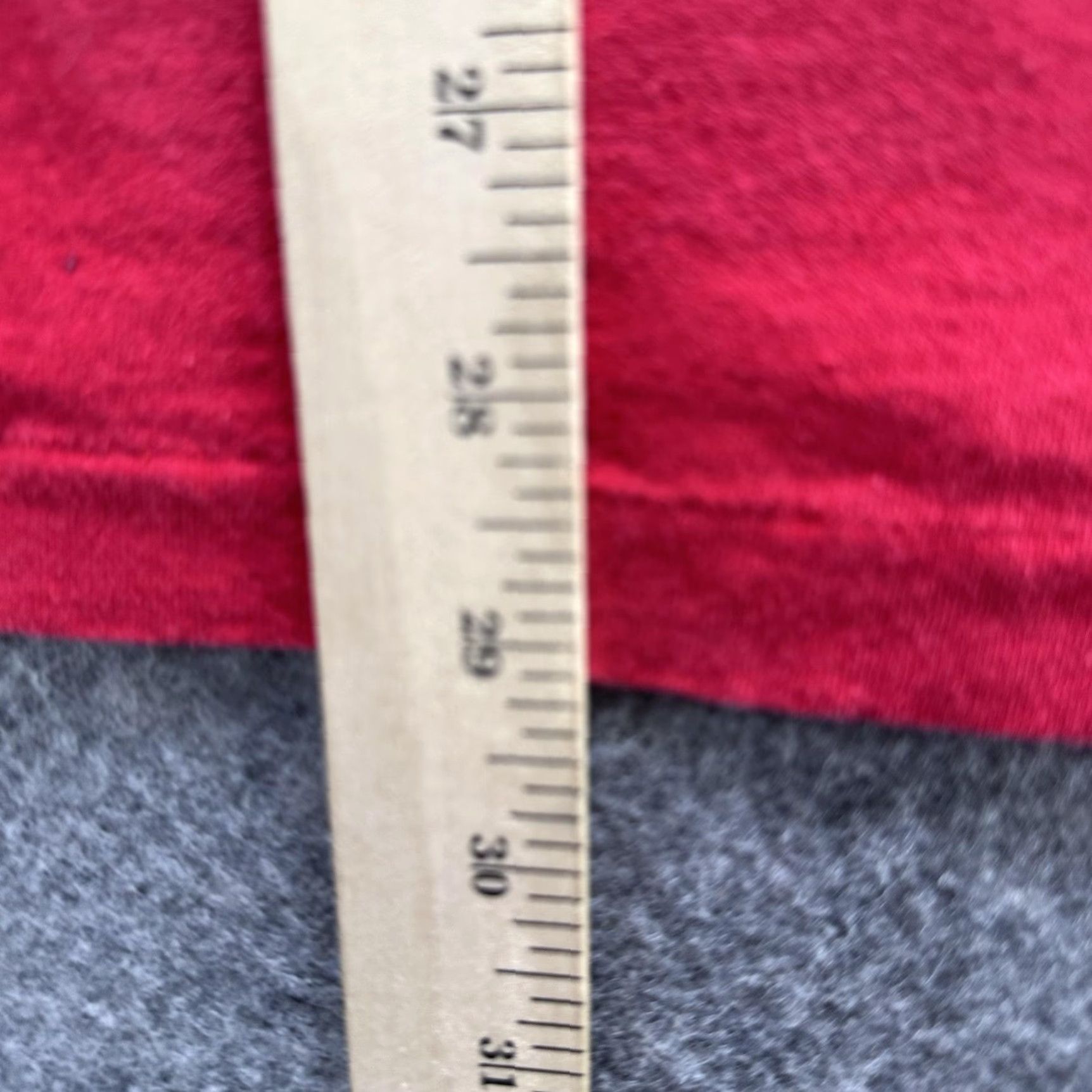 Hanes VINTAGE Hanes Shirt XL Red Blank 100% Cotton Tee Single Stitch 90s Mens Size US XL / EU 56 / 4 - 5 Thumbnail