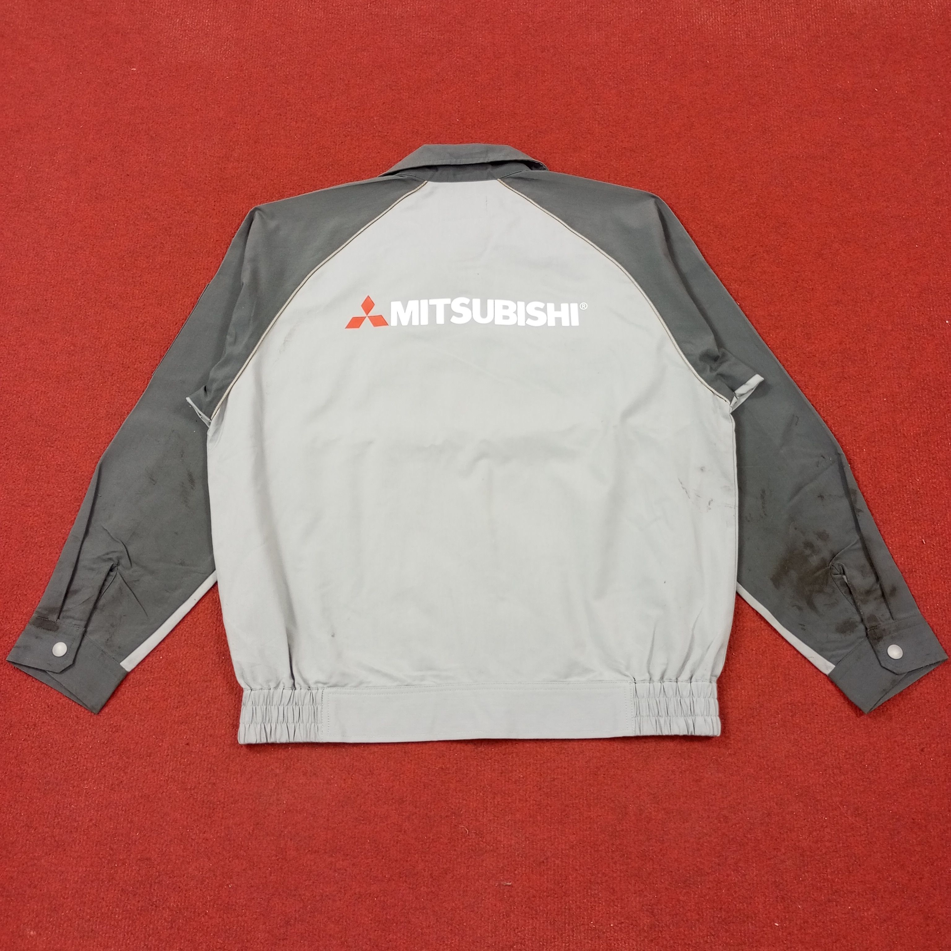 Japanese Brand Mitsubishi Japanese Motorsports Workwear Custom Art Jacket Size US L / EU 52-54 / 3 - 1 Thumbnail