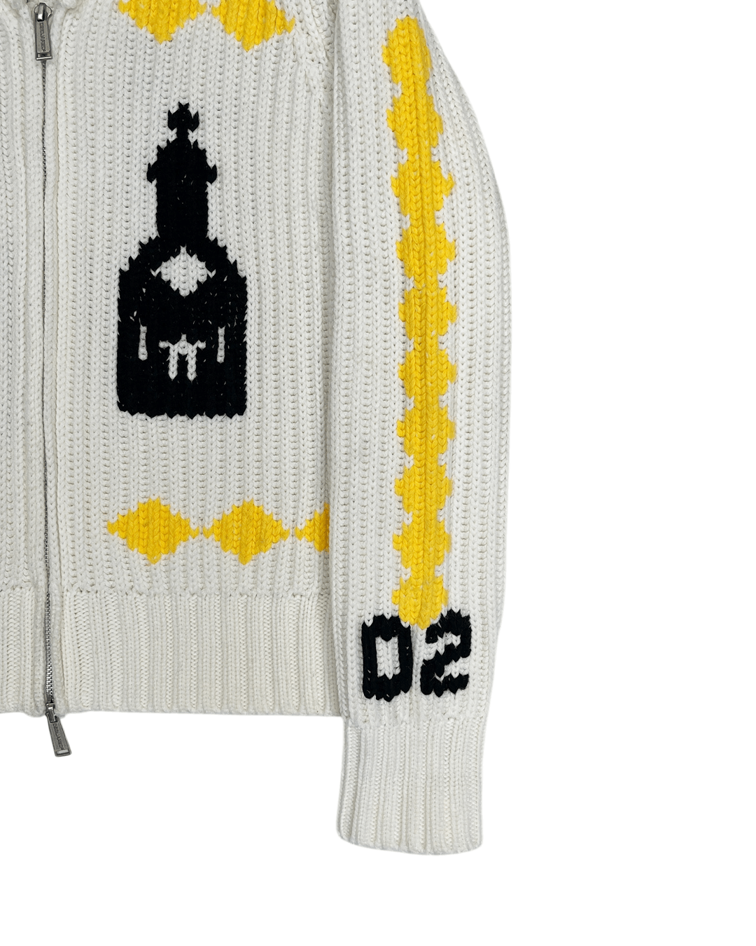 Dsquared2 Dsquared2 AW05 J.L.E.M Cowichan Knit Jacket Size US S / EU 44-46 / 1 - 7 Thumbnail