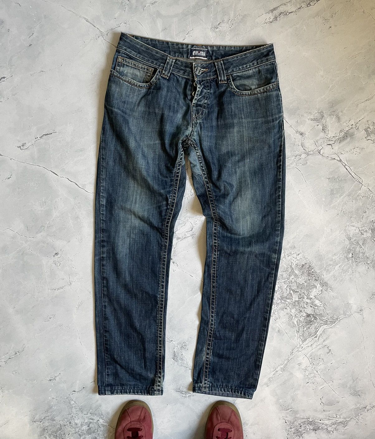 Jean Paul Gaultier Vintage Jean Paul Gaultier Paris Denim Pants Size US 30 / EU 46 - 2 Thumbnail