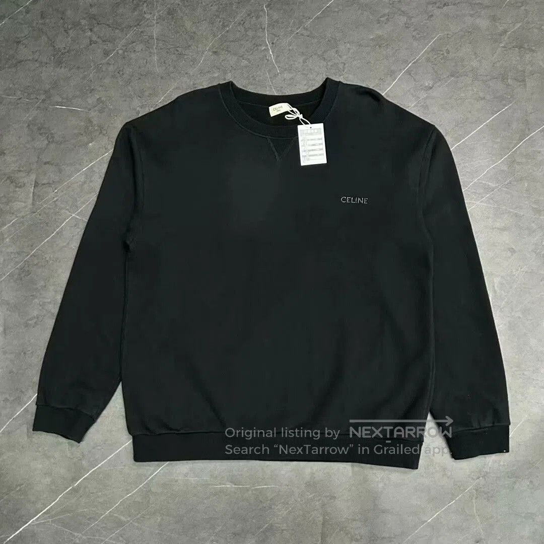 Celine celine rhinestone logo pullover sweatshirt. Size XXL / US 16-18 / IT 52-54 - 1 Thumbnail