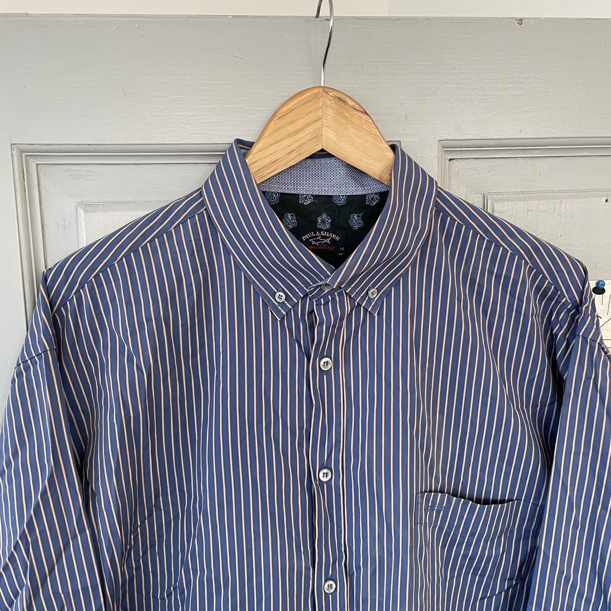 Designer × Paul & Shark Paul & Shark shirt button up white striped yachting Size US XL / EU 56 / 4 - 4 Thumbnail