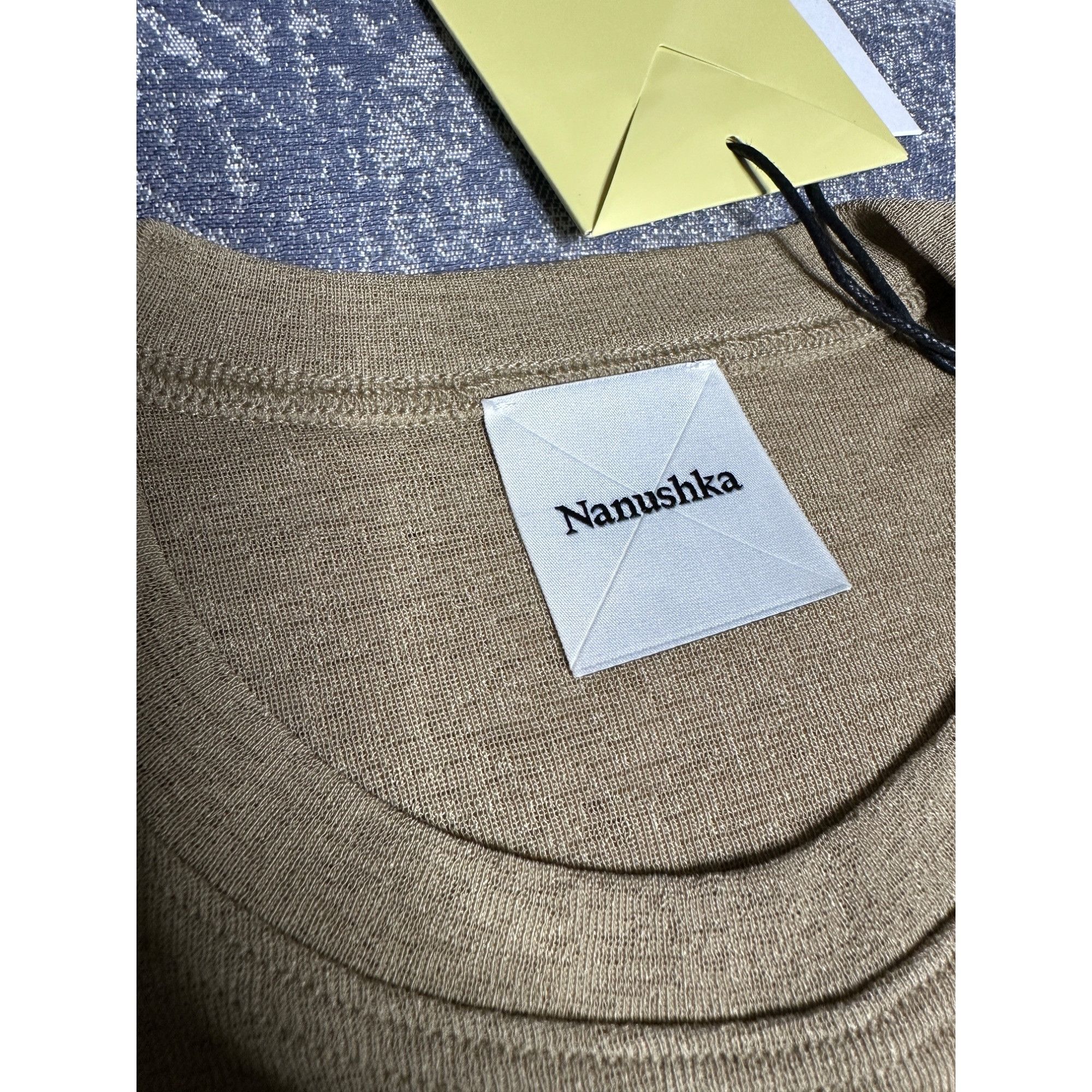 Nanushka Nanushka Sabelle Cropped Mesh T-shirt Jersey With Binding Size XS / US 0-2 / IT 36-38 - 4 Thumbnail