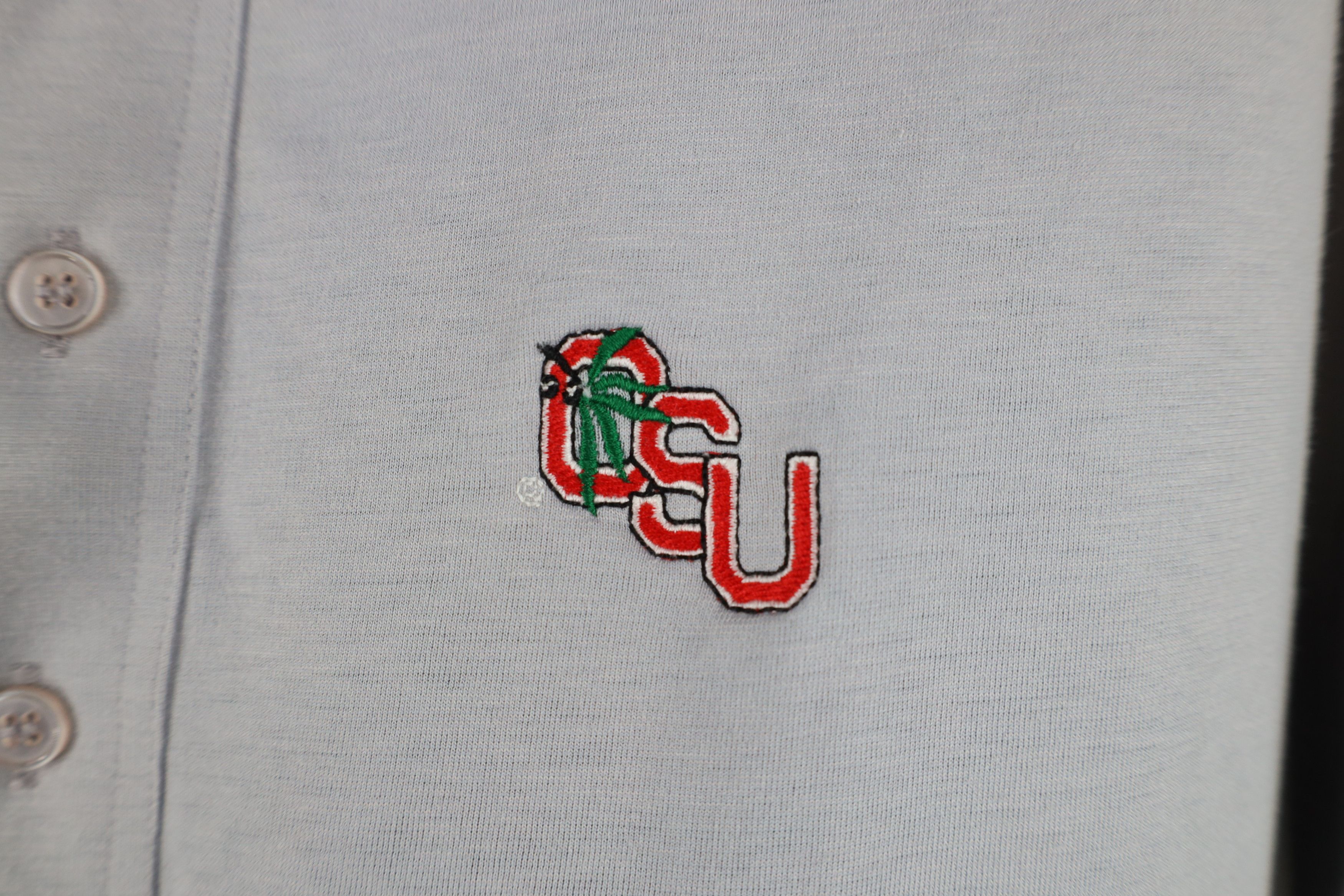 Vintage Vintage 70s 80s Ohio State University Collared Polo Shirt Size US L / EU 52-54 / 3 - 4 Thumbnail