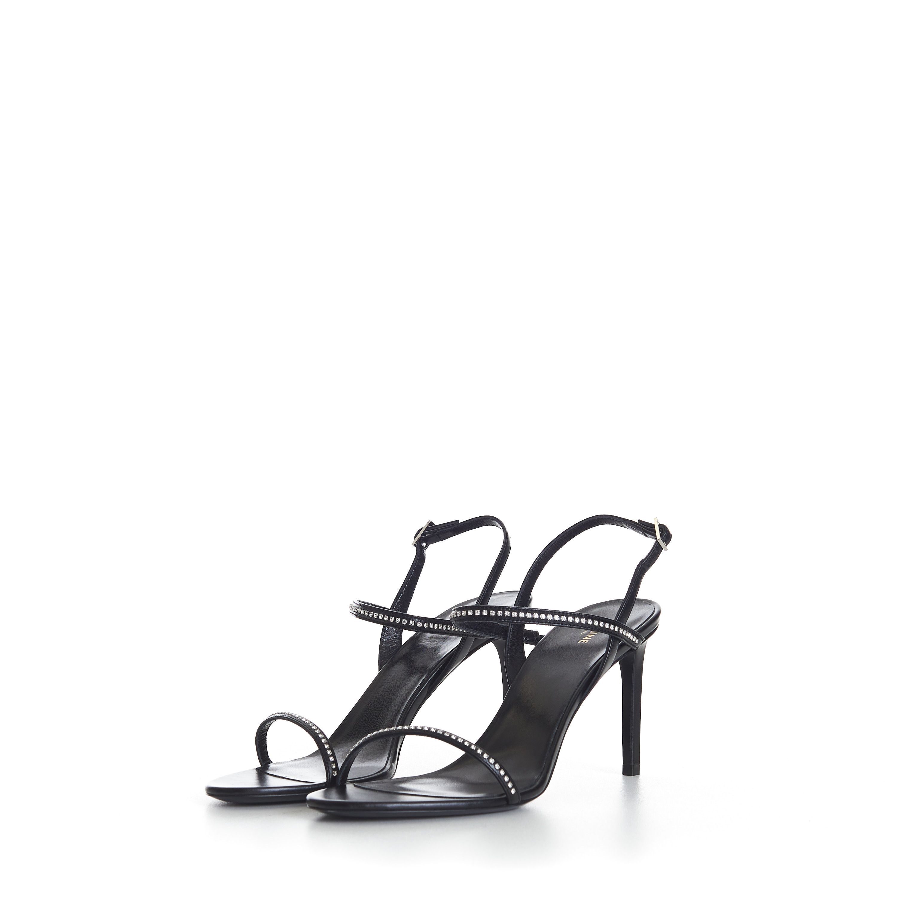 Celine Black Soir Strap Sandal - Strass Embellished Straps Size US 10 / IT 40 - 4 Thumbnail