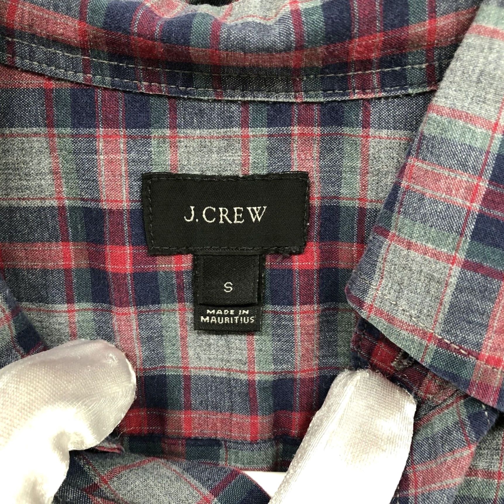 J.Crew J. Crew Mens Shirt Extra Large XL Navy Red Plaid Cotton Size US S / EU 44-46 / 1 - 5 Thumbnail