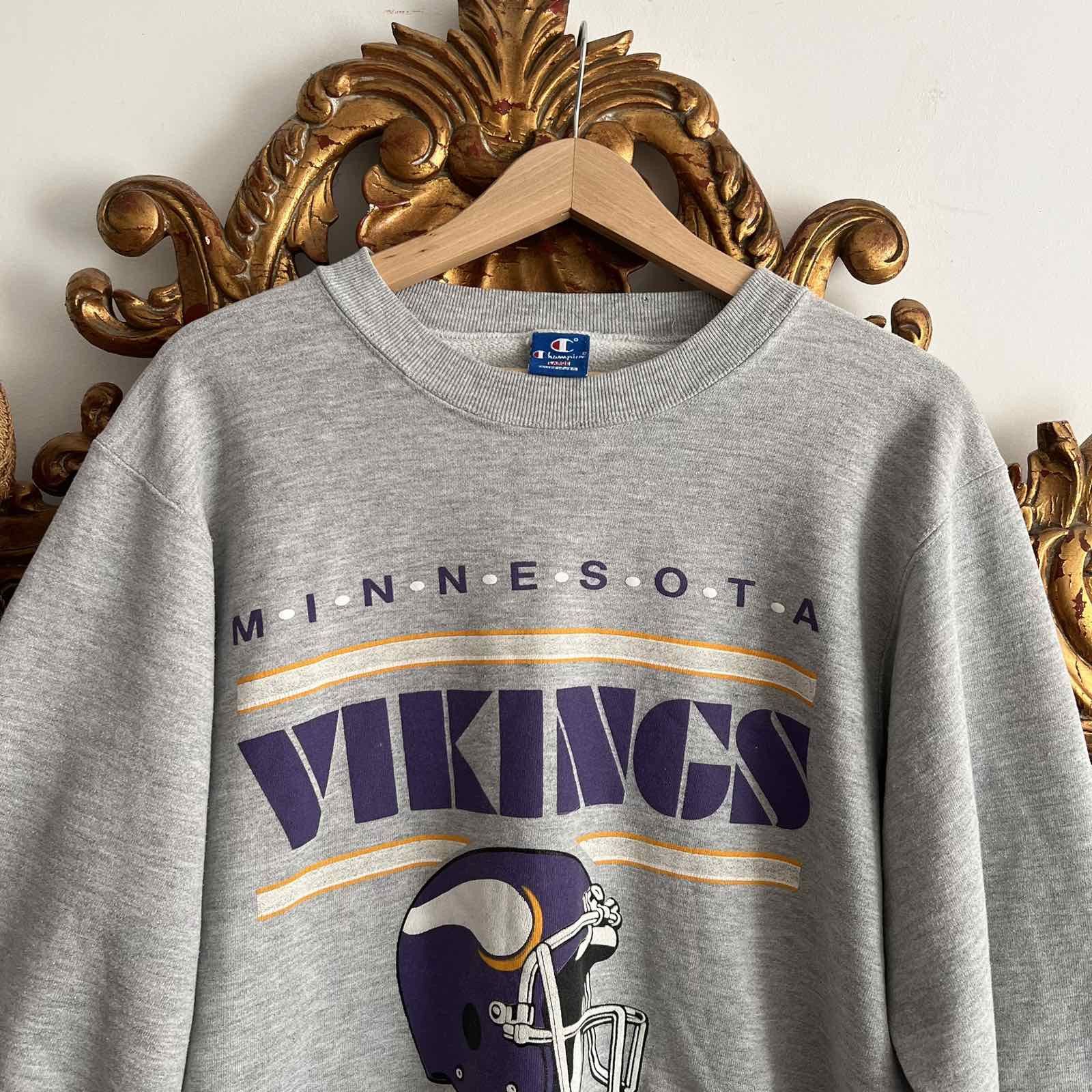 Champion × NFL × Vintage Vintage Champion Minnesota Vikings NFL Embroidered Big Logo Size US M / EU 48-50 / 2 - 2 Thumbnail
