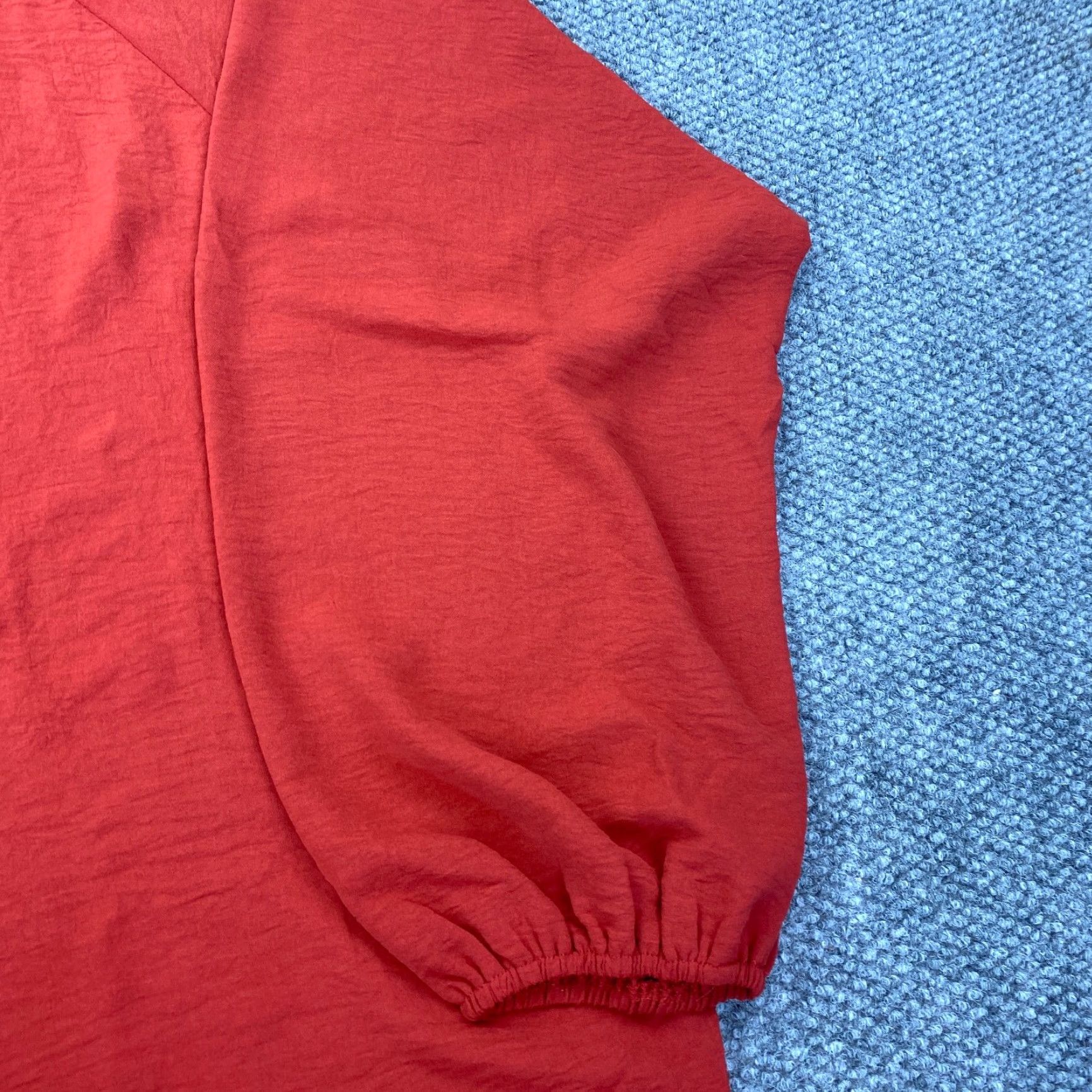 Vintage Cotton Beu Womens Shirt 3X Burnt Orange Long Sleeve Oversized Ballon Sleeve Blouse Shirt Casual Womens 3X Orange Size XXL / US 16-18 / IT 52-54 - 4 Thumbnail