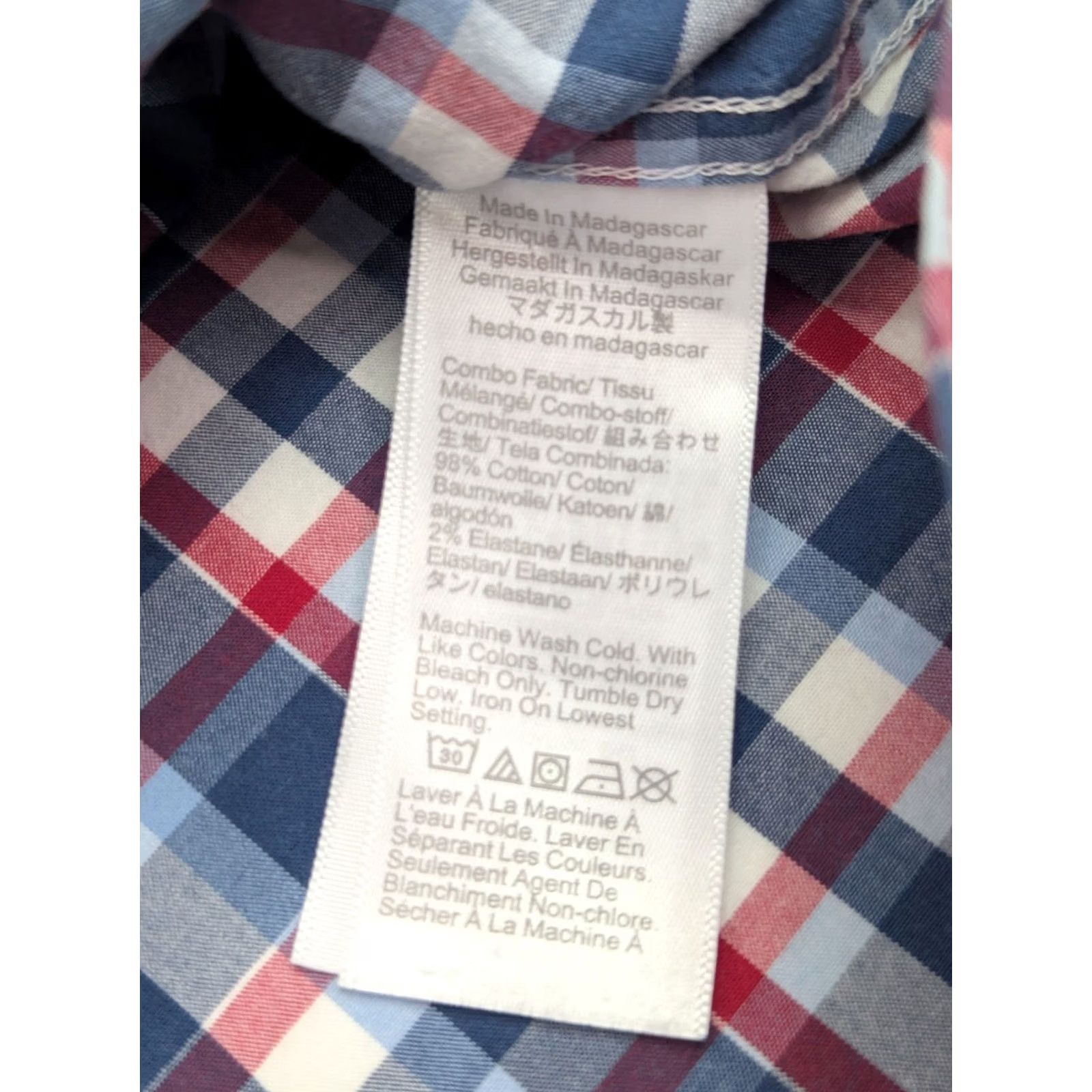 J.Crew J.CREW Shirt Mens M Blue Red Check Slim Untucked Button Down Preppy Flex Washed Size US M / EU 48-50 / 2 - 4 Thumbnail