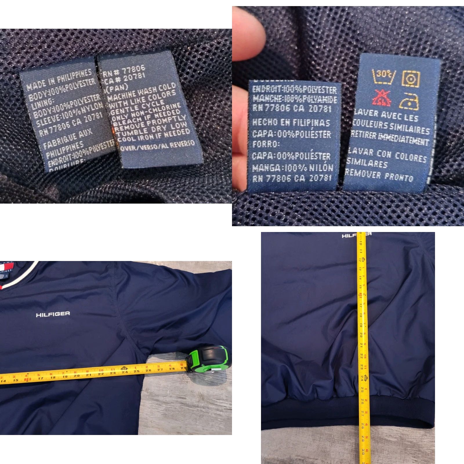 Tommy Hilfiger VINTAGE Tommy Hilfiger Windbreaker Jacket Mens L Blue 90s Y2K Streetwear Logo Pullover Short Jacket Coat Packable Elastic Cuffs Waist Size US L / EU 52-54 / 3 - 8 Thumbnail