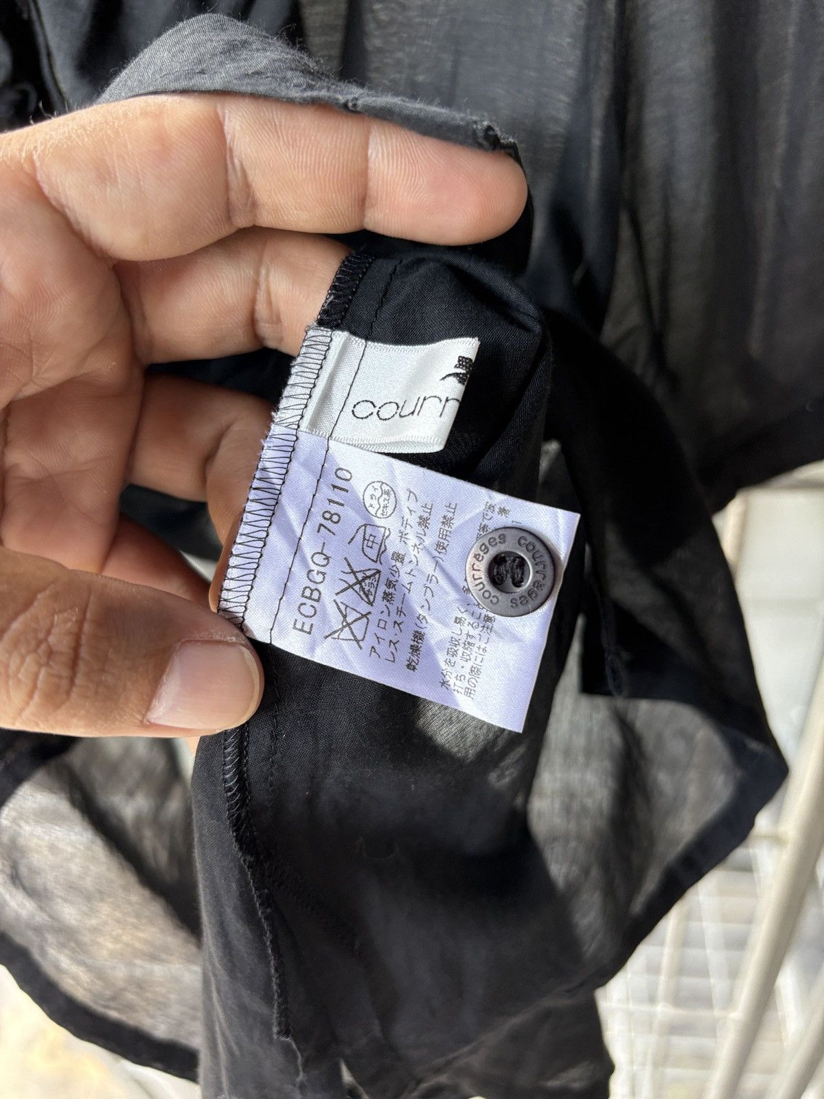 Courreges Courreges ruffle black shirt Size M / US 6-8 / IT 42-44 - 9 Thumbnail