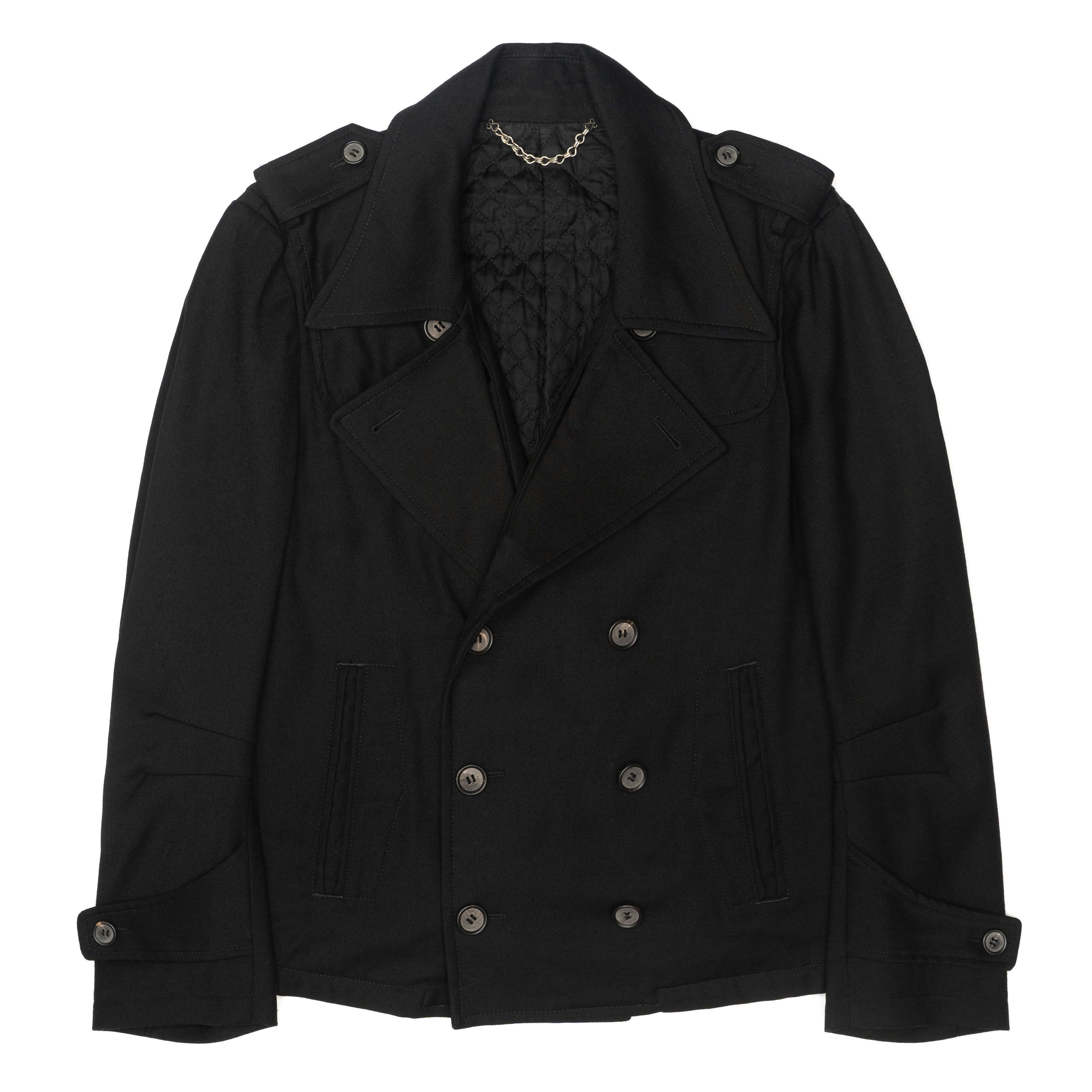 image of Miharayasuhiro Pea Coat in Black, Men's (Size Medium)